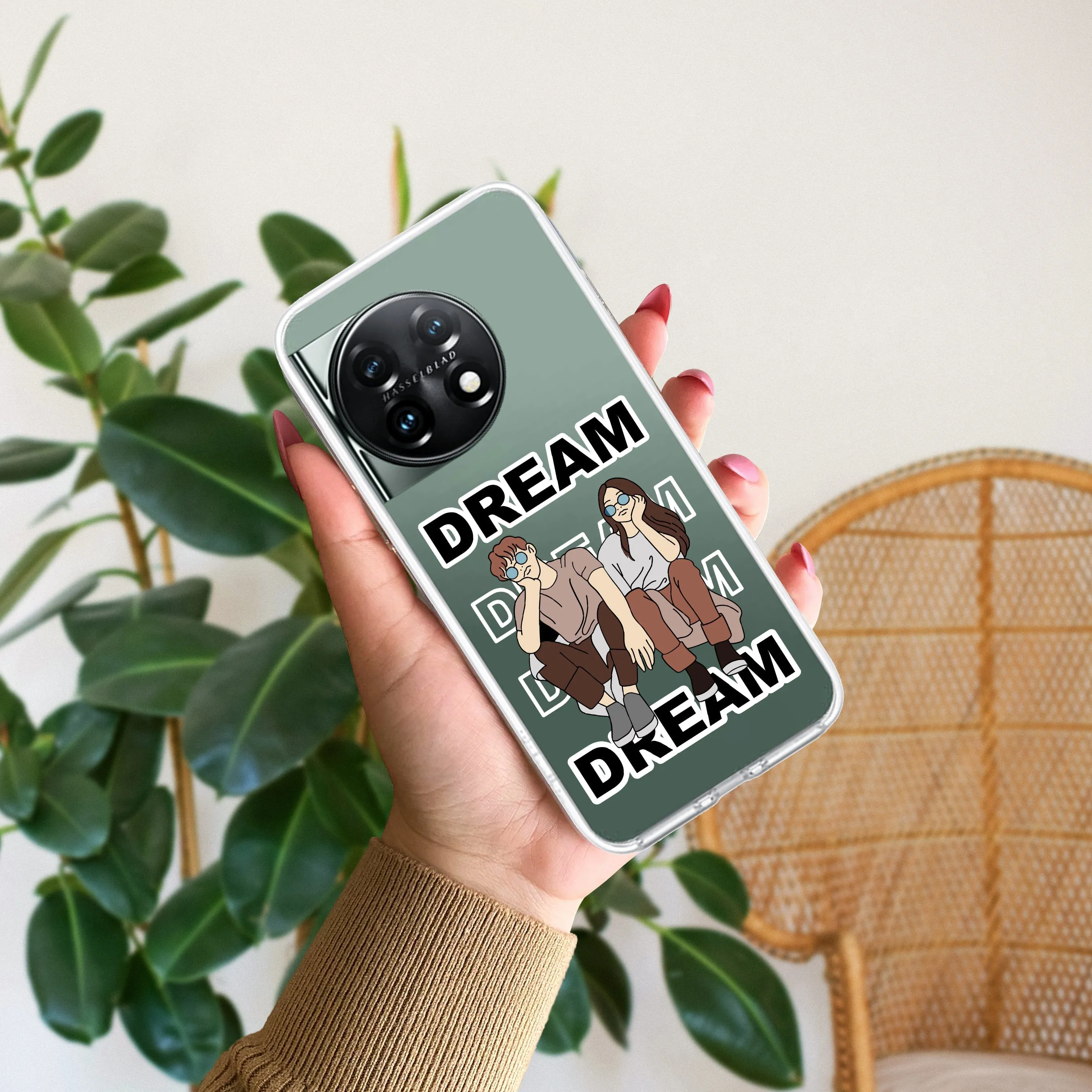 Couple Dream Customize Transparent Silicon Case For OnePlus