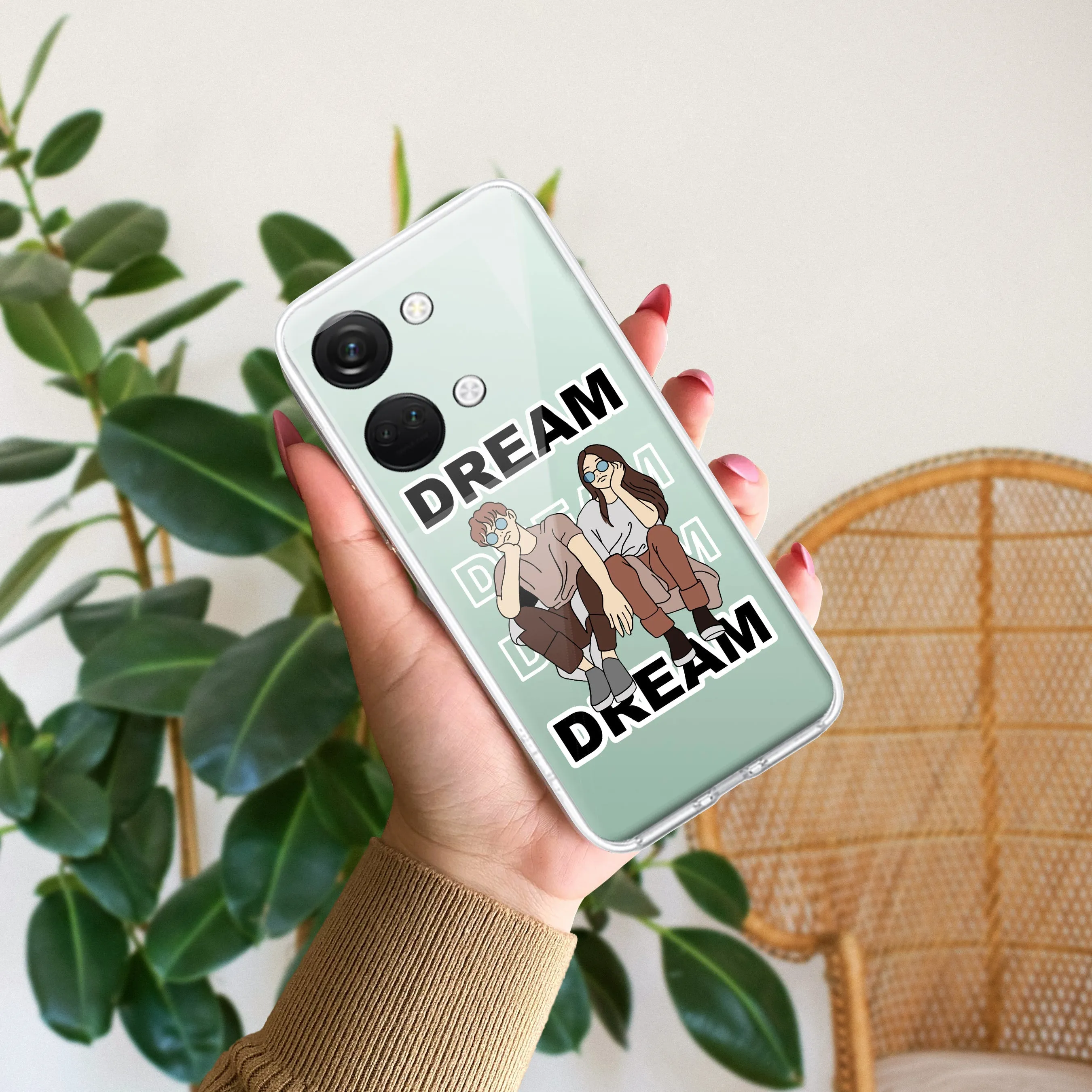 Couple Dream Customize Transparent Silicon Case For OnePlus