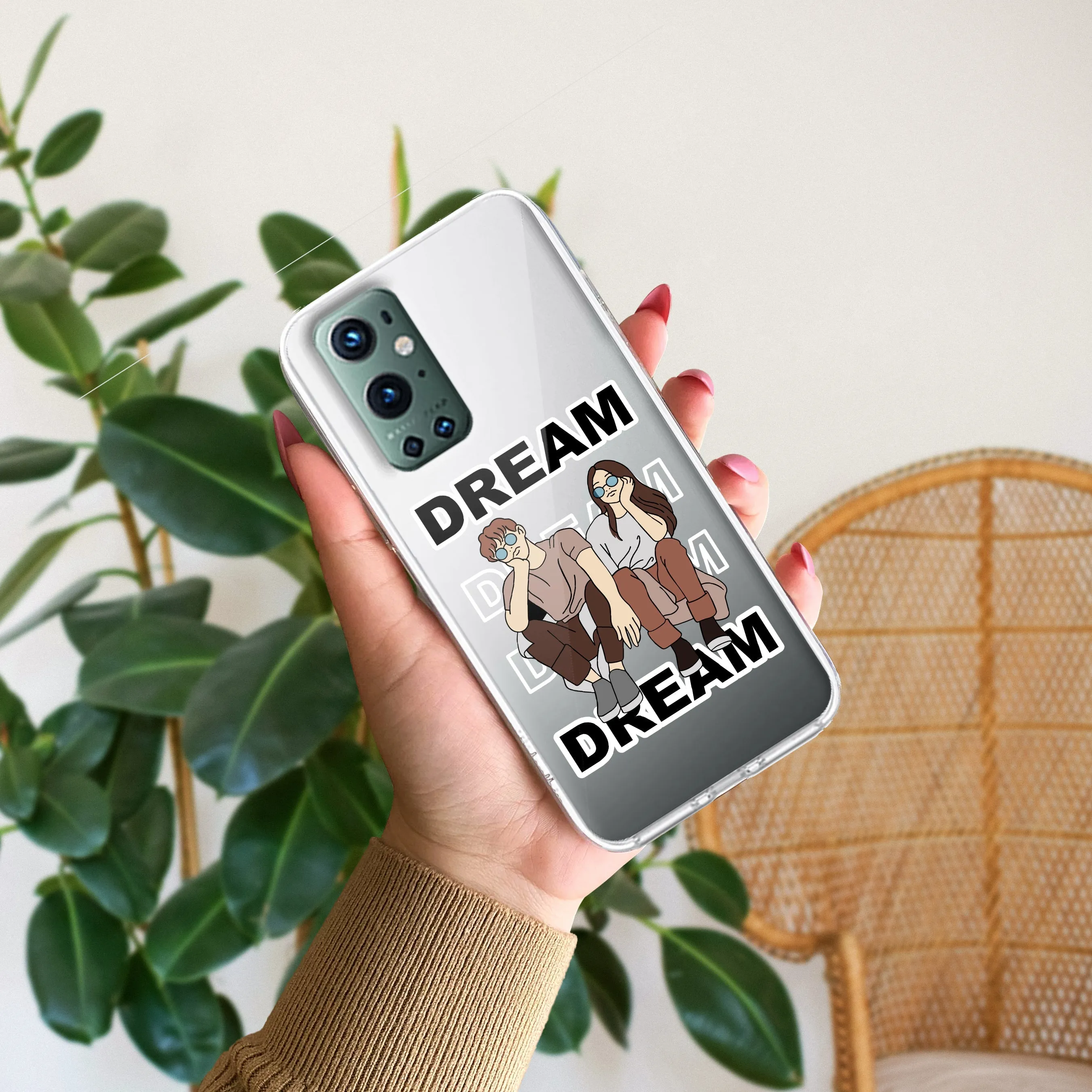 Couple Dream Customize Transparent Silicon Case For OnePlus