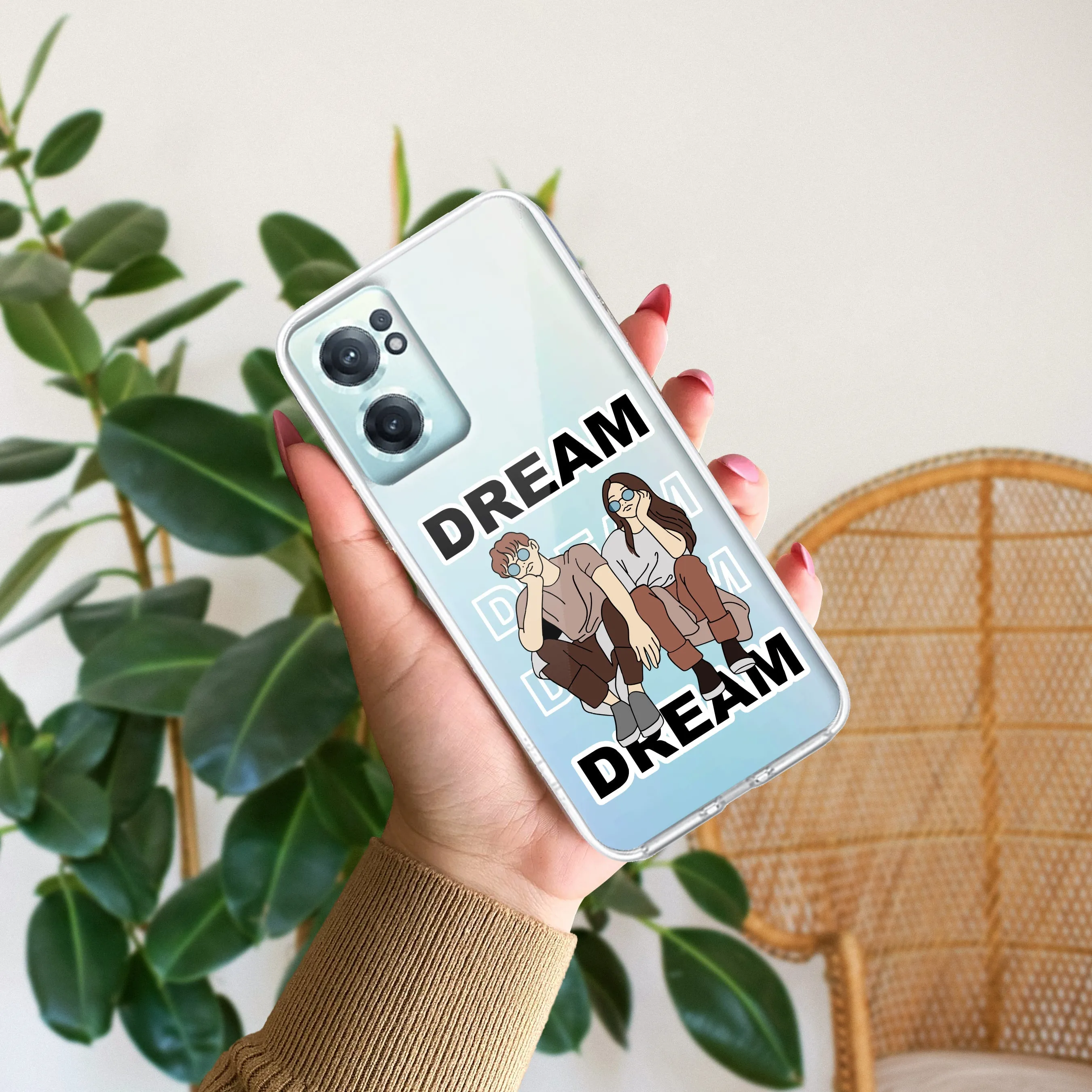 Couple Dream Customize Transparent Silicon Case For OnePlus