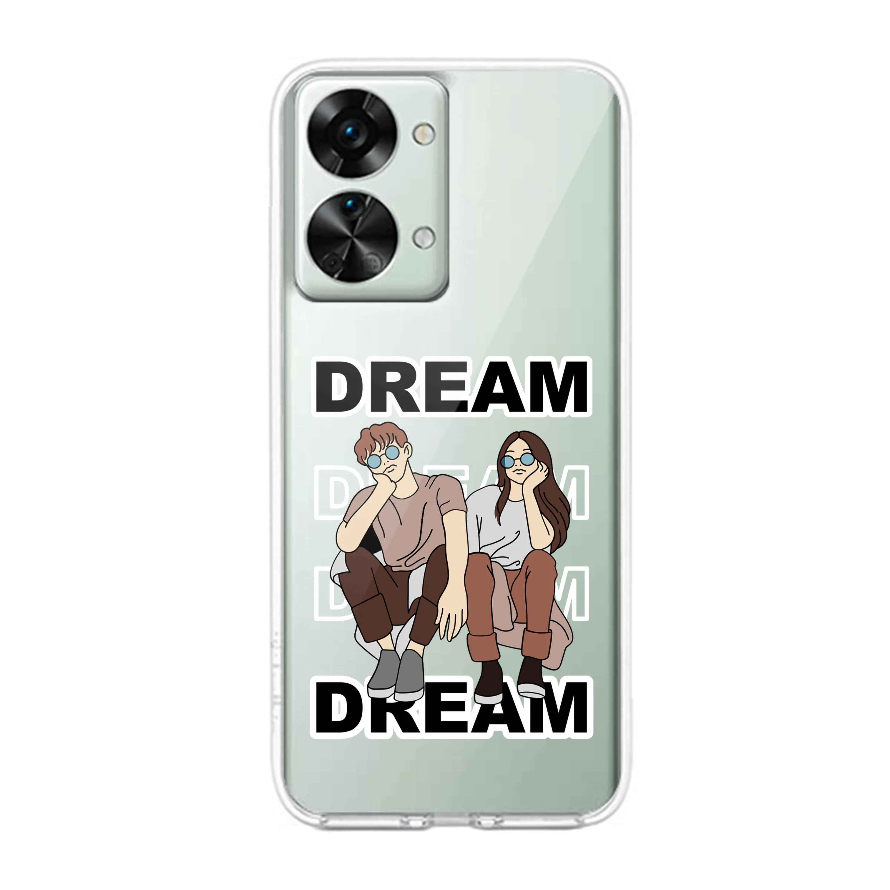 Couple Dream Customize Transparent Silicon Case For OnePlus