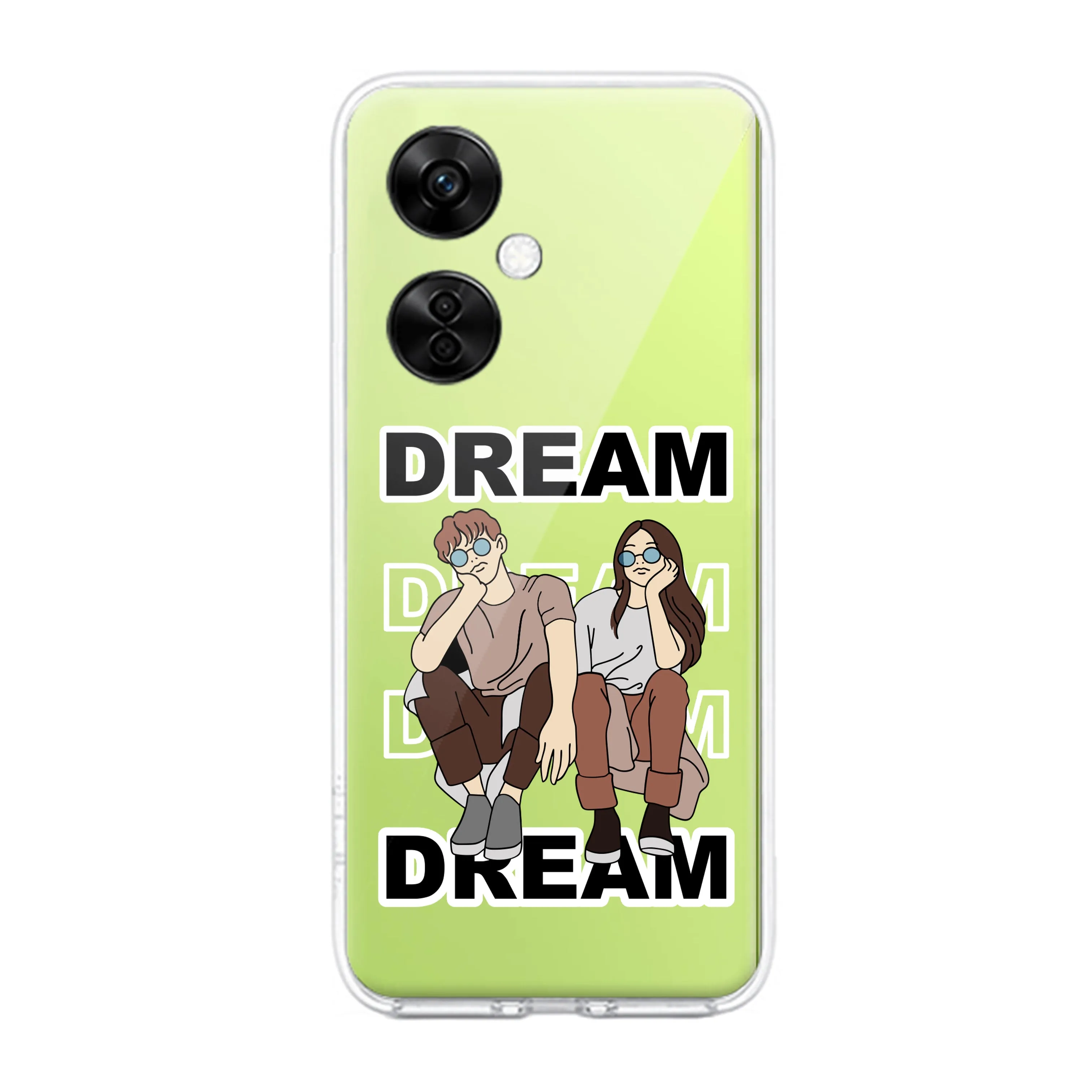 Couple Dream Customize Transparent Silicon Case For OnePlus