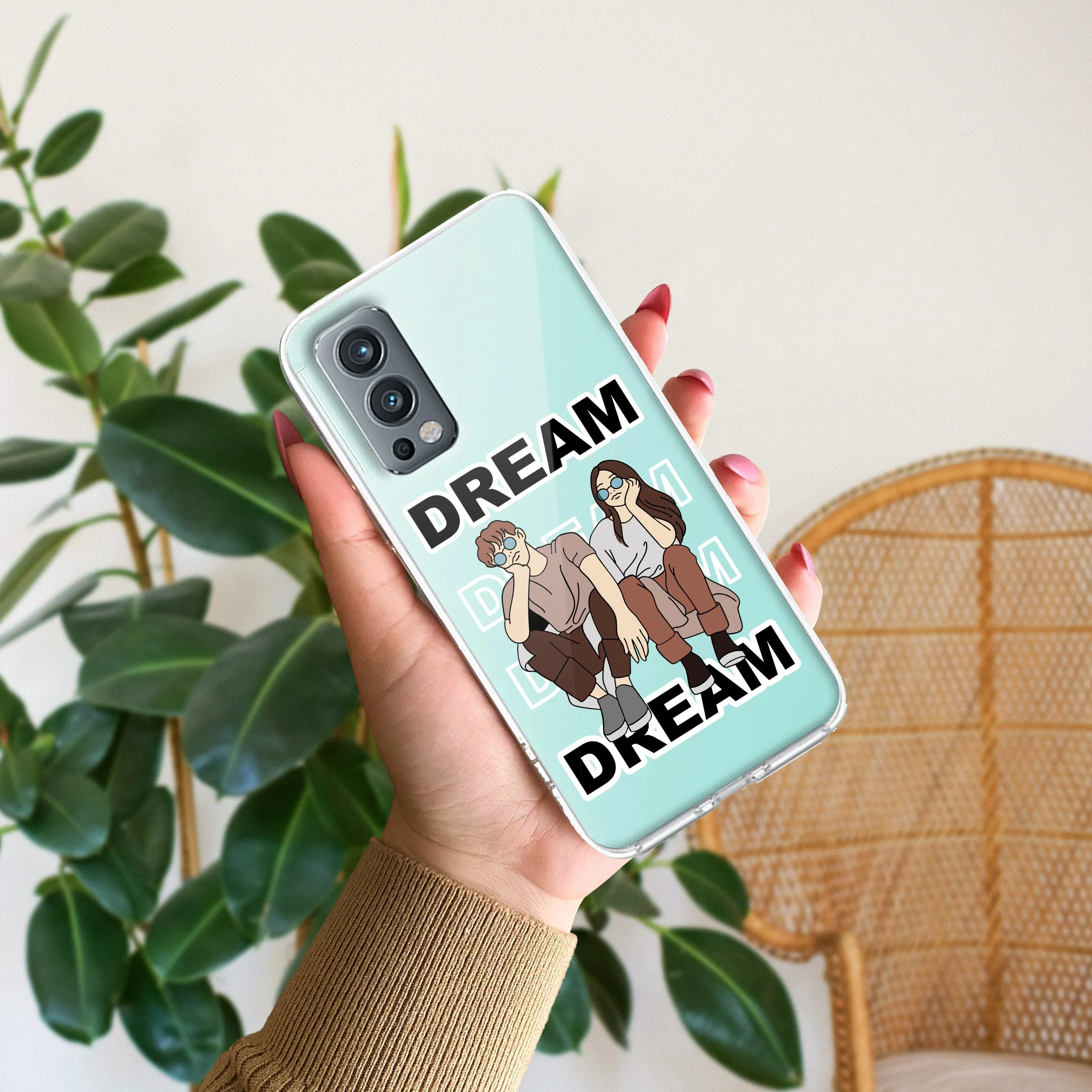 Couple Dream Customize Transparent Silicon Case For OnePlus