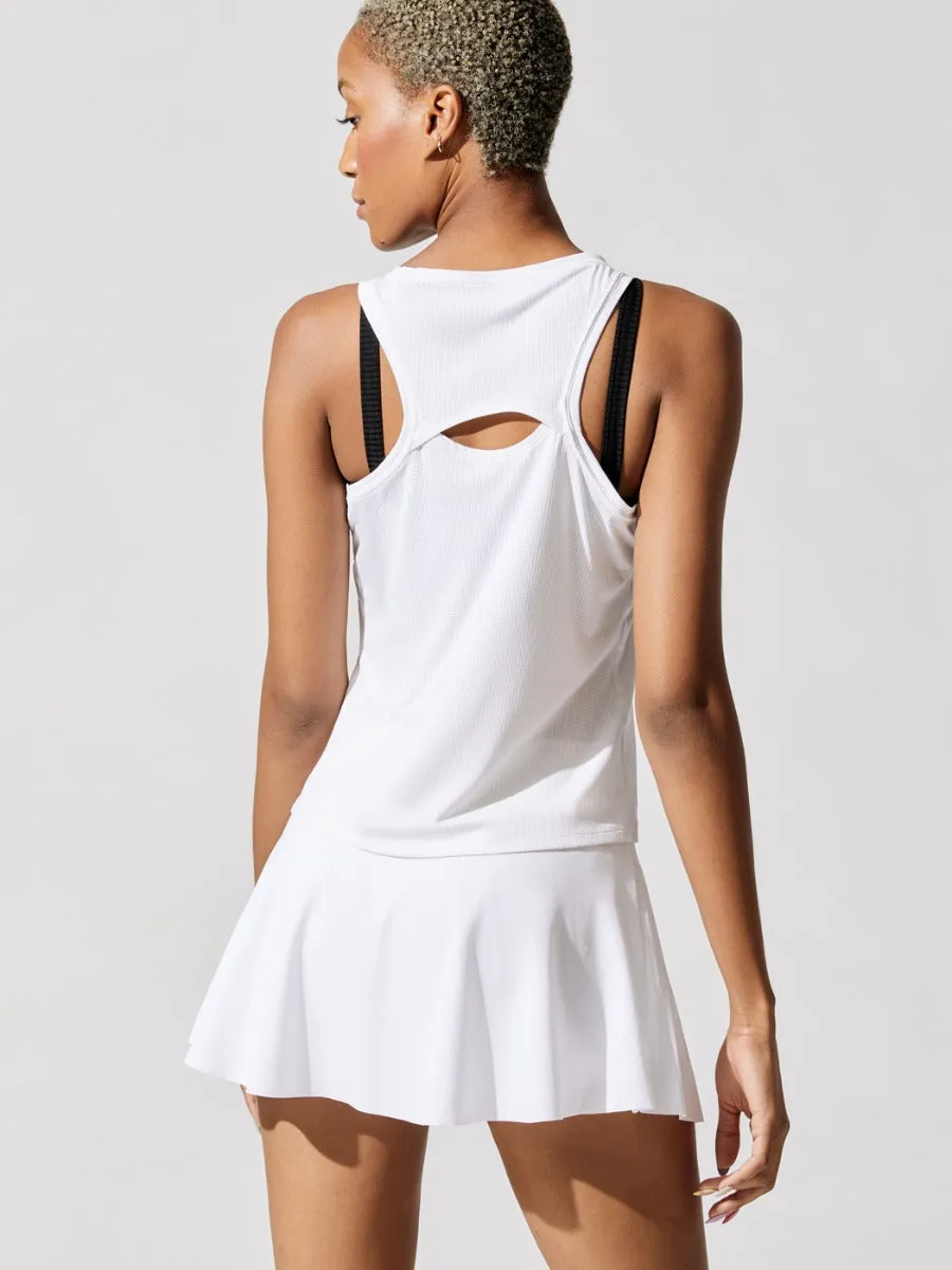 Court Dry-fit Victory Tank - White/Black