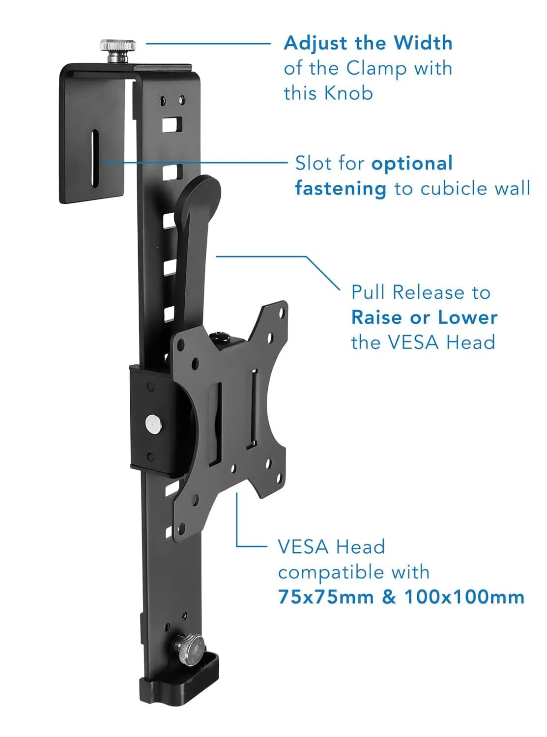 Cubicle Wall Monitor Mount