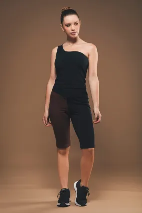 Cycling Shorts in Black and Brown