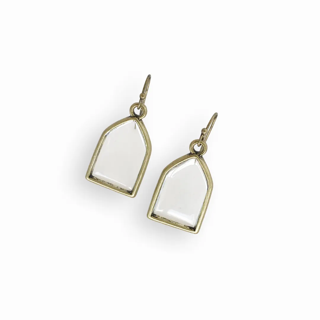 Dainty Stained Glass Earrings