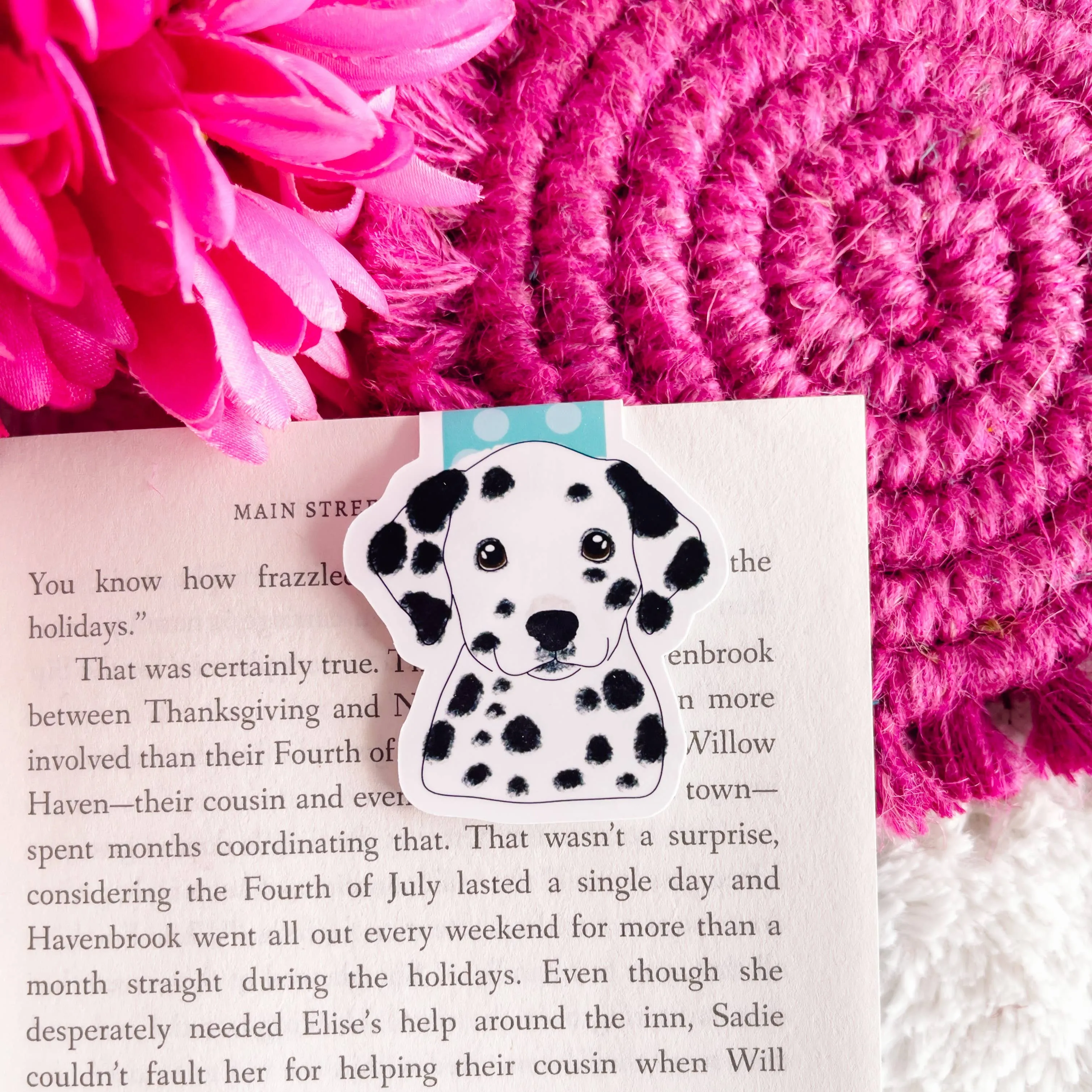 Dalmatian Magnetic Bookmark