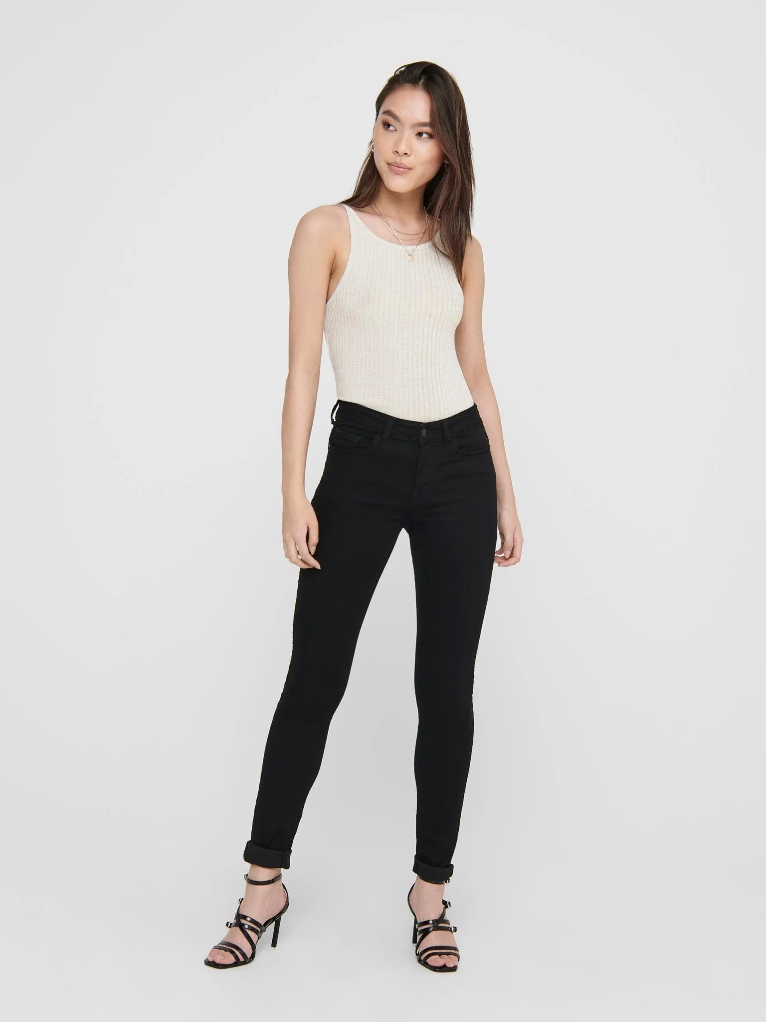 De Originale Performance Jeans - Sort (mid waist)