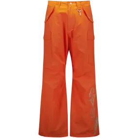 Desert Marigold Embroidered Nylon Cargo Pant