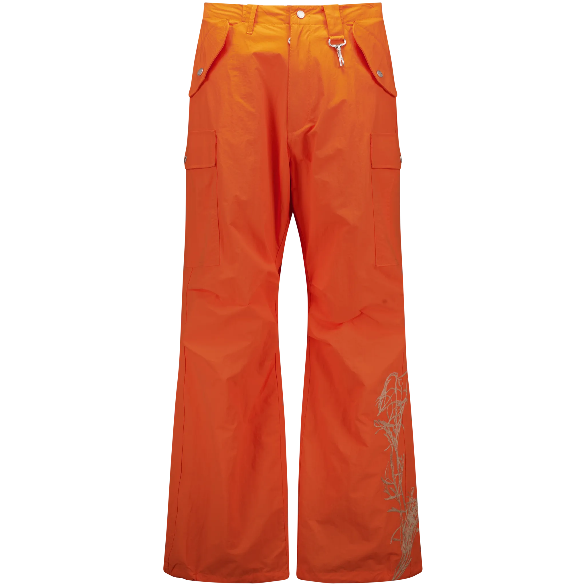 Desert Marigold Embroidered Nylon Cargo Pant