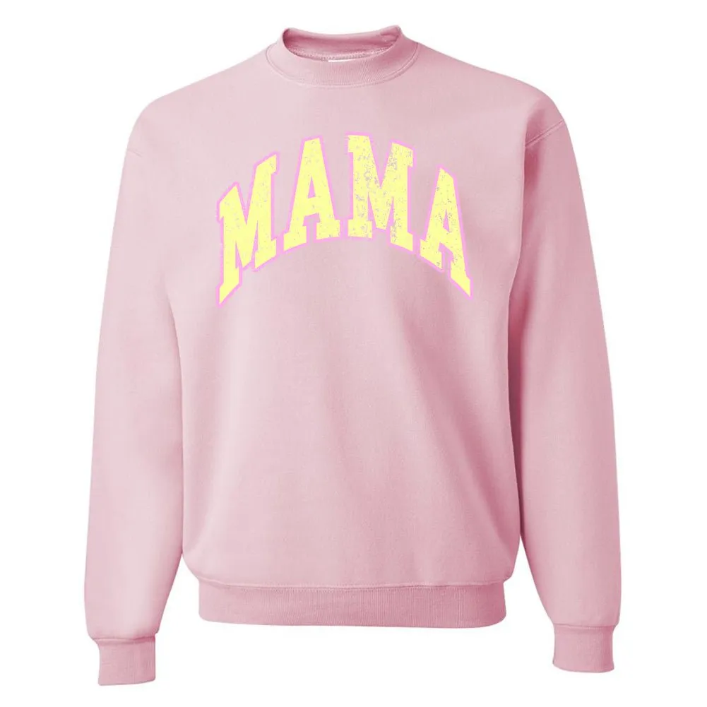 'Distressed 'Varsity 'Mama' Crewneck Sweatshirt