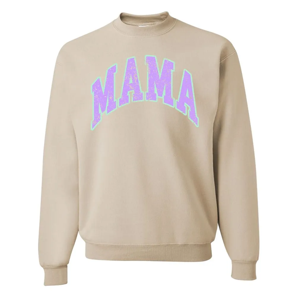 'Distressed 'Varsity 'Mama' Crewneck Sweatshirt