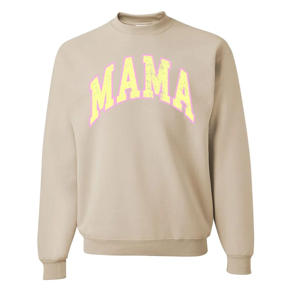 'Distressed 'Varsity 'Mama' Crewneck Sweatshirt