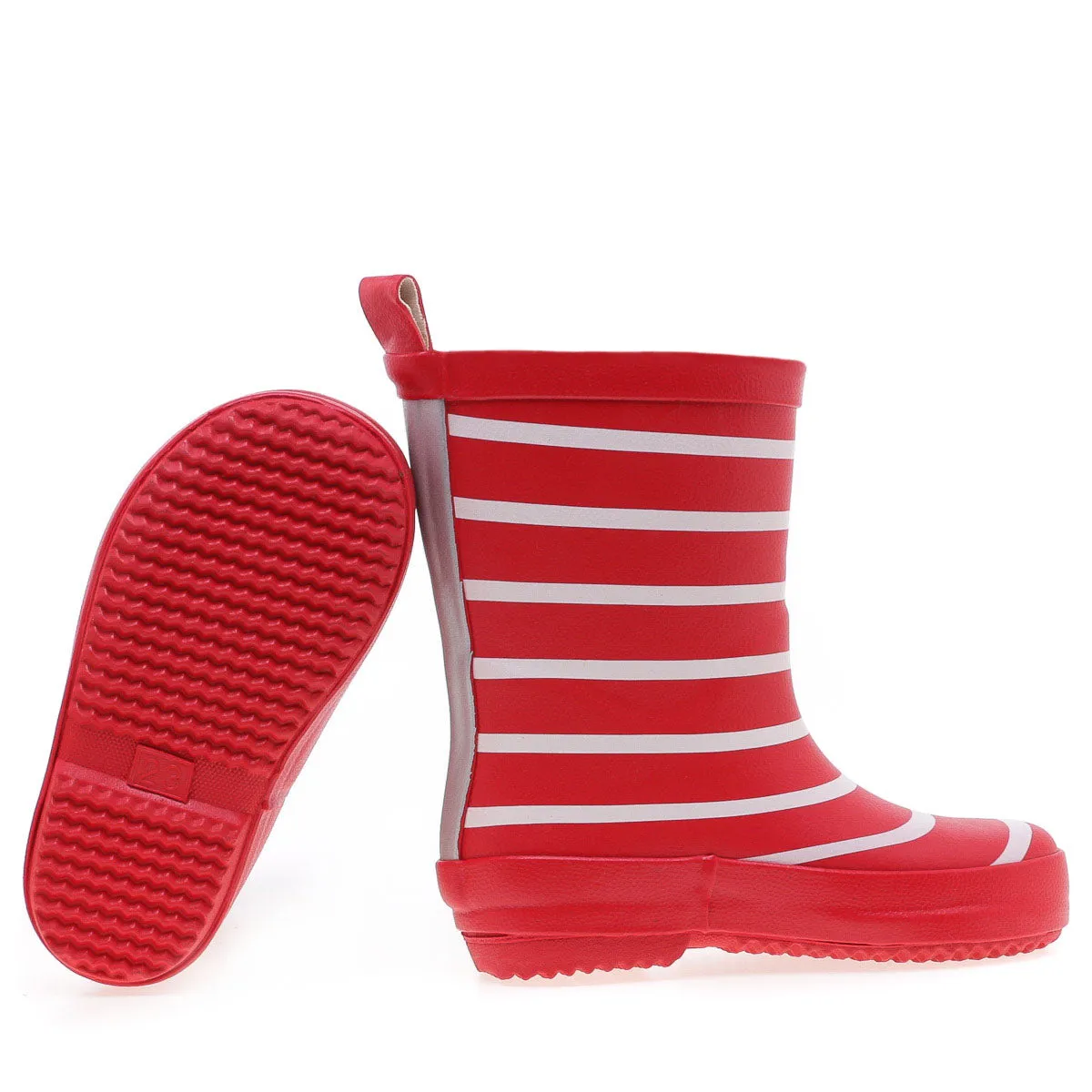 Emel rainboots red striped (K100-10)