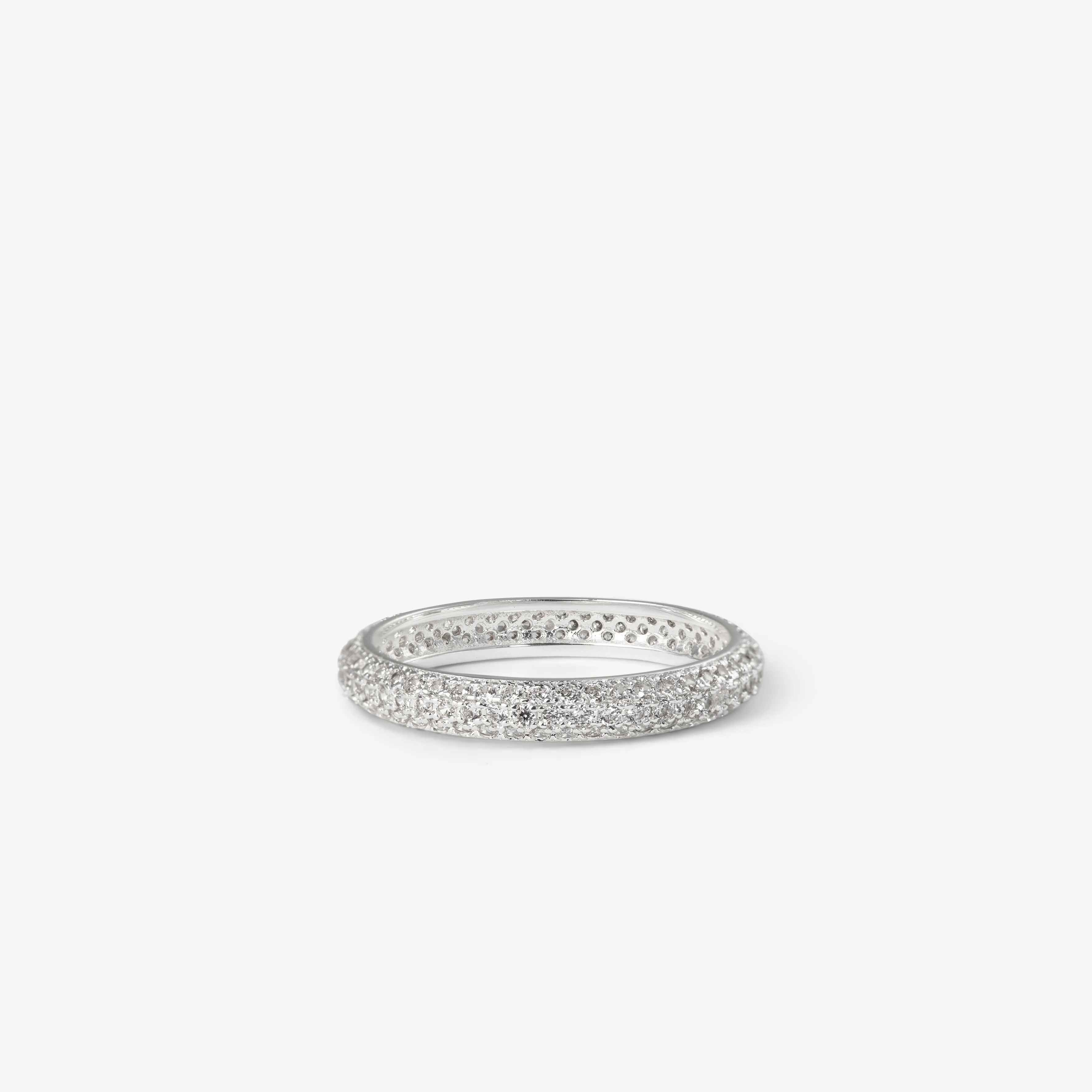 ETERNITY PAVÉ RING Silver