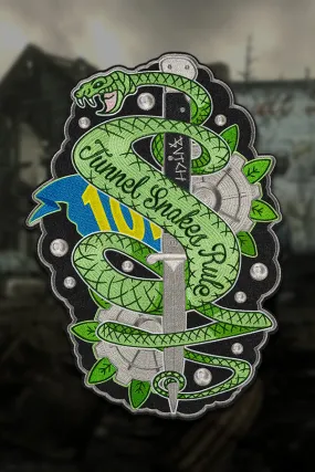 Fallout Tunnel Snakes Rule Chain Stitch Patch