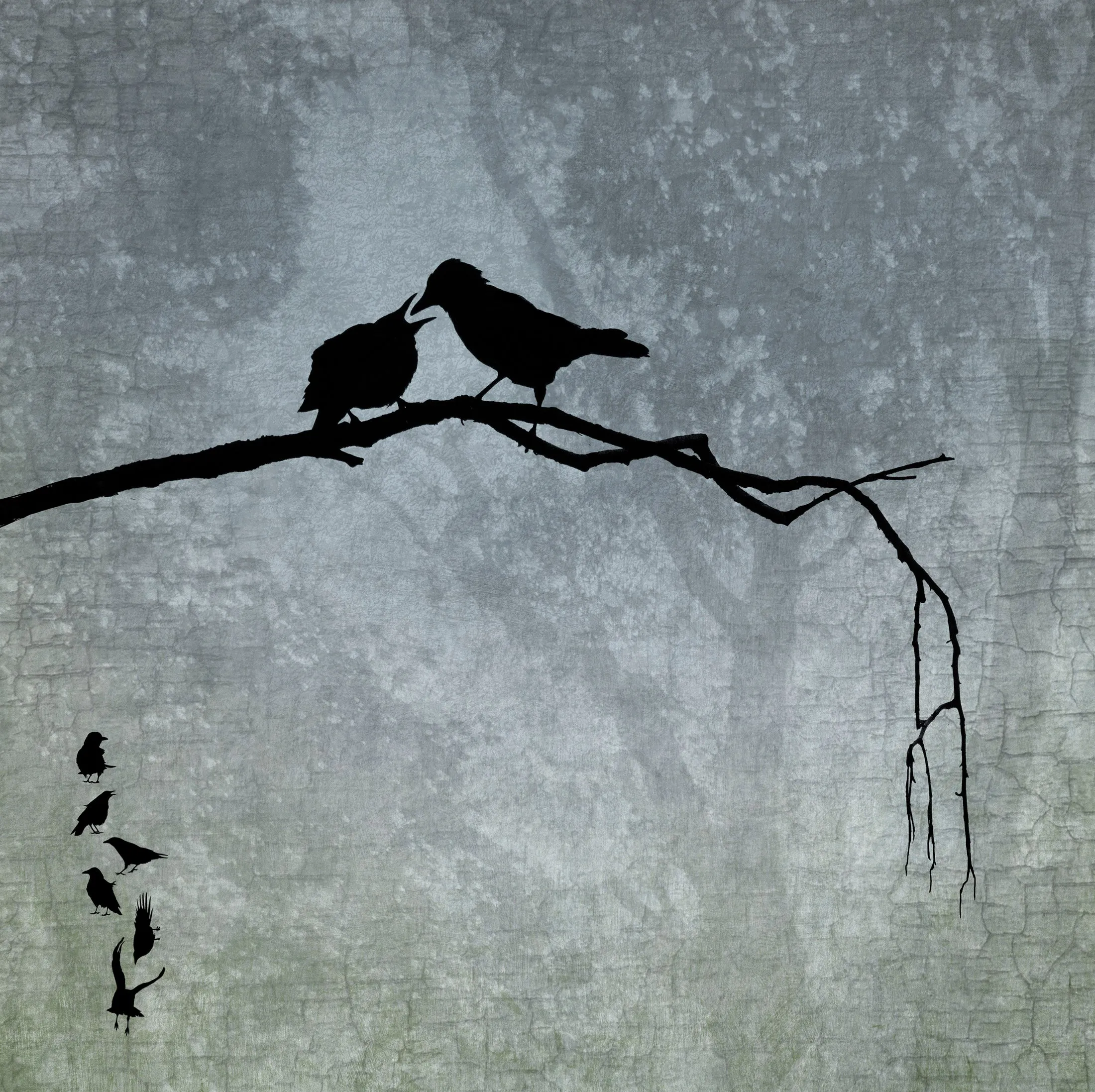 FAMILY - Fine Art Print, Blue Crow Series