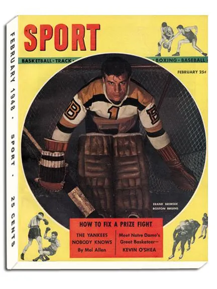 February 1948 SPORT Cover (Frank Brimsek, Boston Bruins)