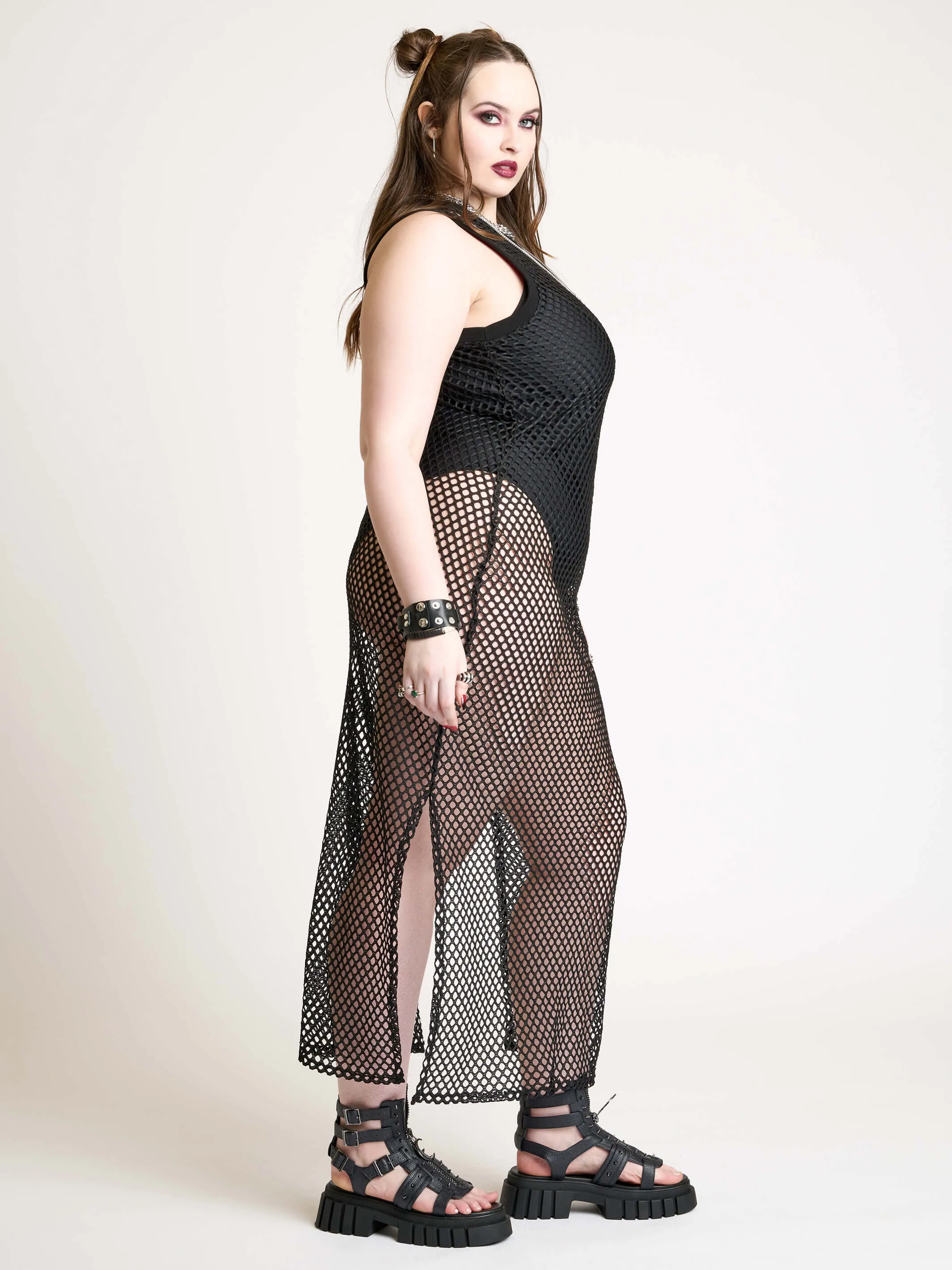 Fishnet Maxi Dress