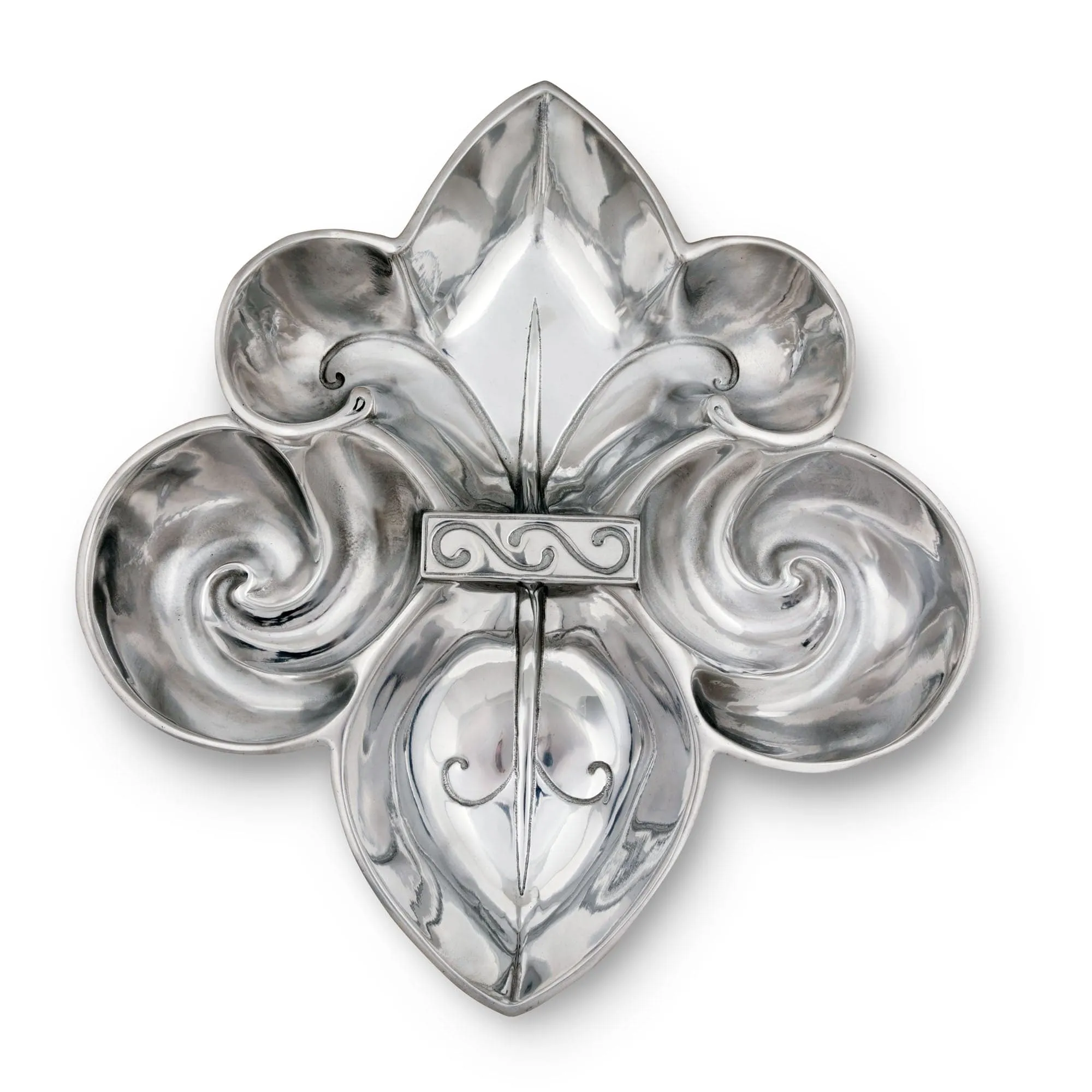 Fleur De Lis Serving Bowl 4 Compartment