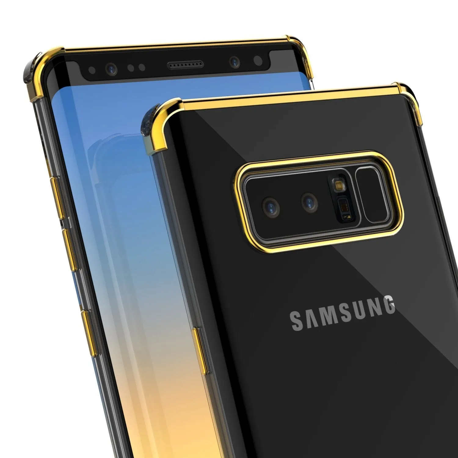 Galaxy Note 8 Anti-shockproof & Screen Protective Slim Case [Gold]