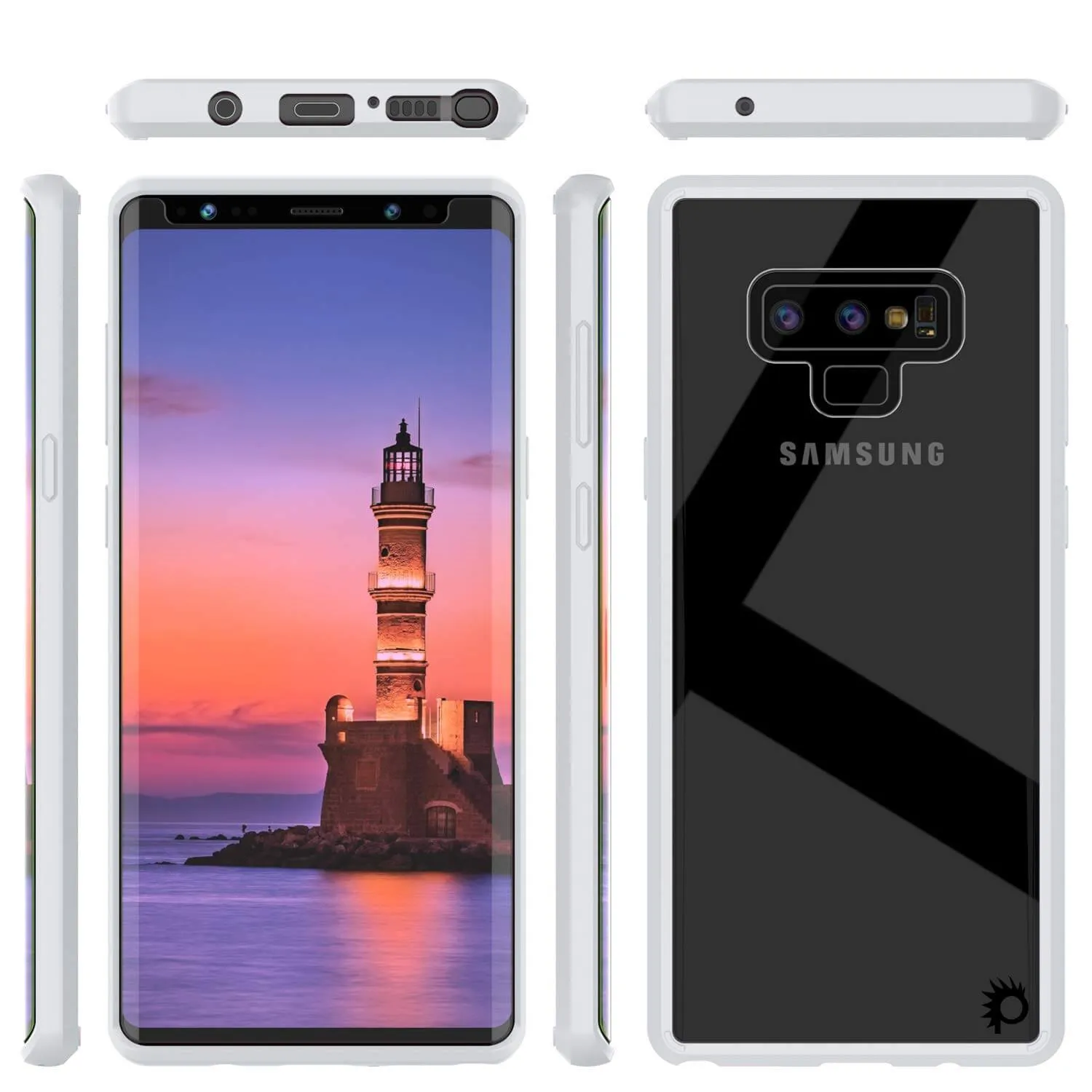 Galaxy Note 9 Punkcase Lucid-2.0 Series Slim Fit Armor White Case Cover