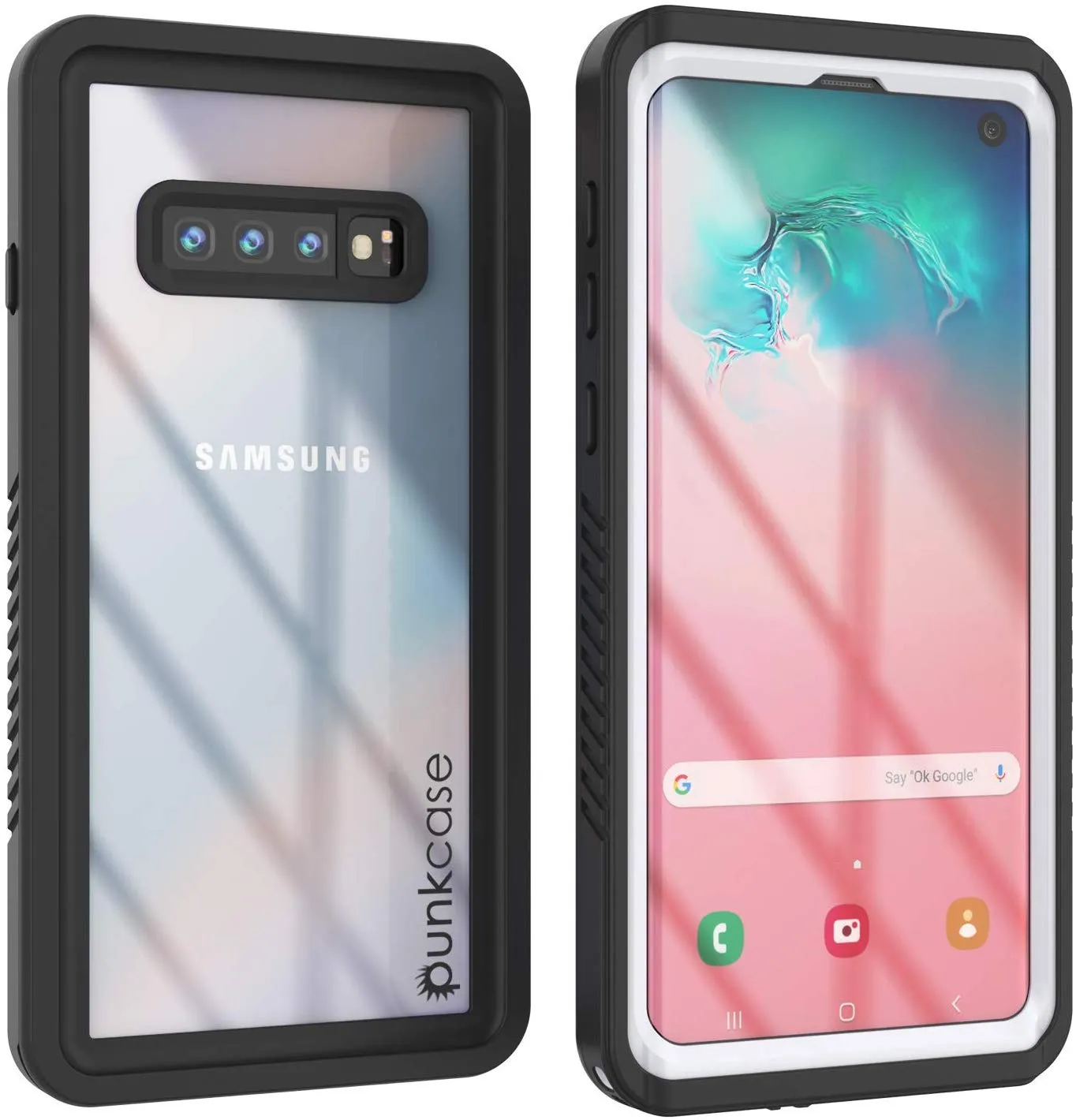 Galaxy S10 Water/Shock/Snow/dirt proof Punkcase Slim Case [White]