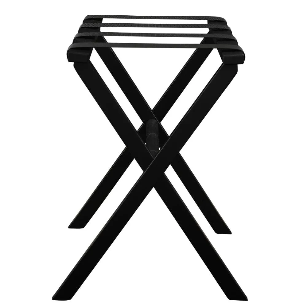 Gatehouse Furniture Luggage Rack - Straight Wood Leg with 4 Nylon Straps