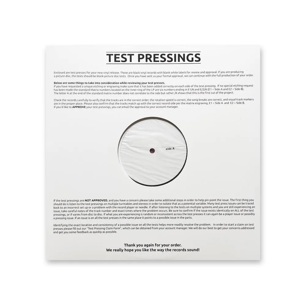 Georges Brassens - Brassens à 100 ans - Test Pressing - Rondelle 4