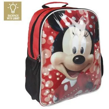 Ghiozdan Minnie Mouse, LED, 40 cm