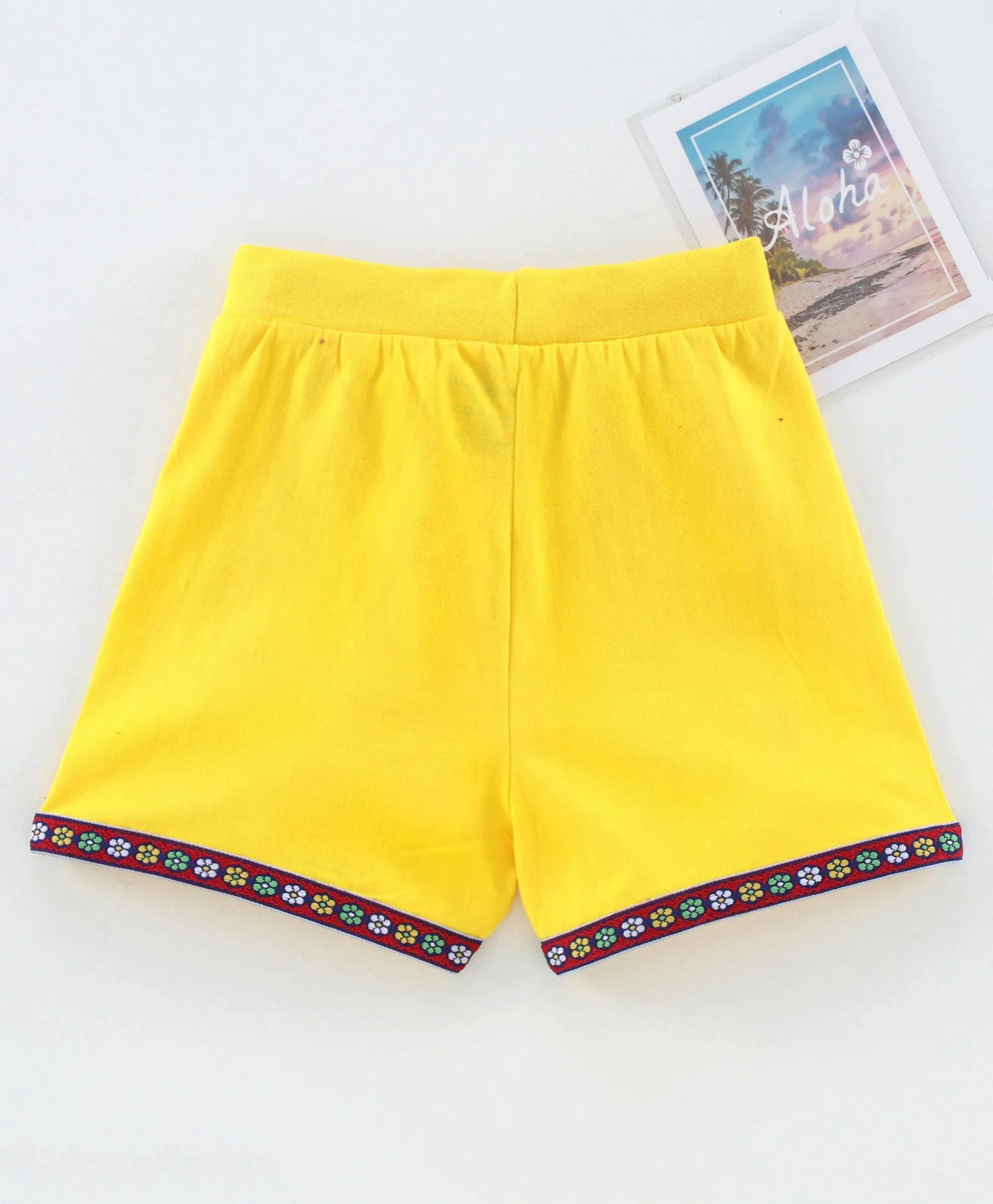 Girls Knit Short With Tape Hem