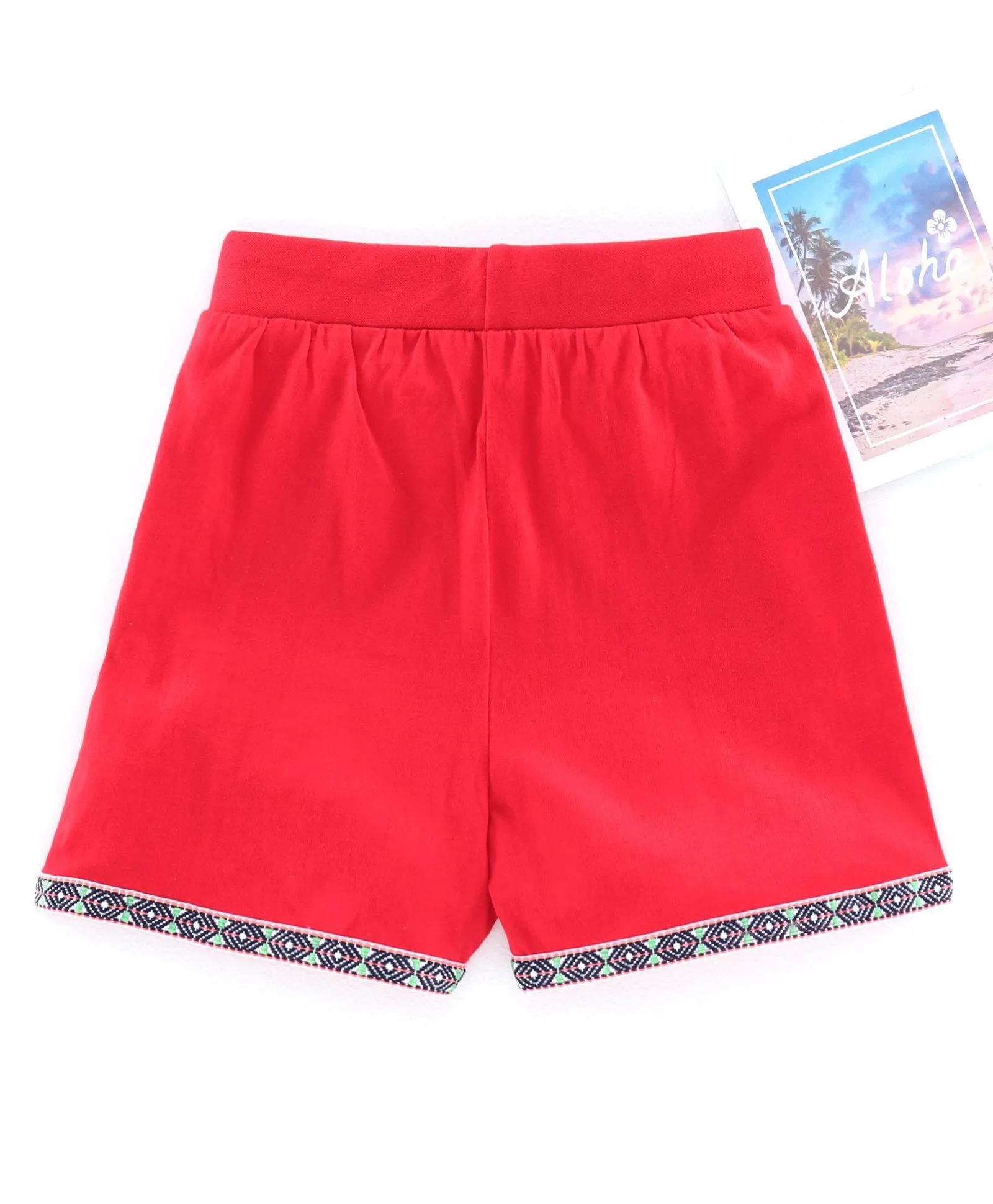 Girls Knit Short With Tape Hem