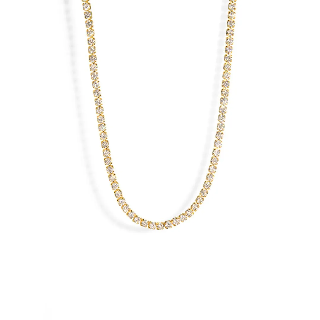 GOLDEN MILANO TENNIS NECKLACE