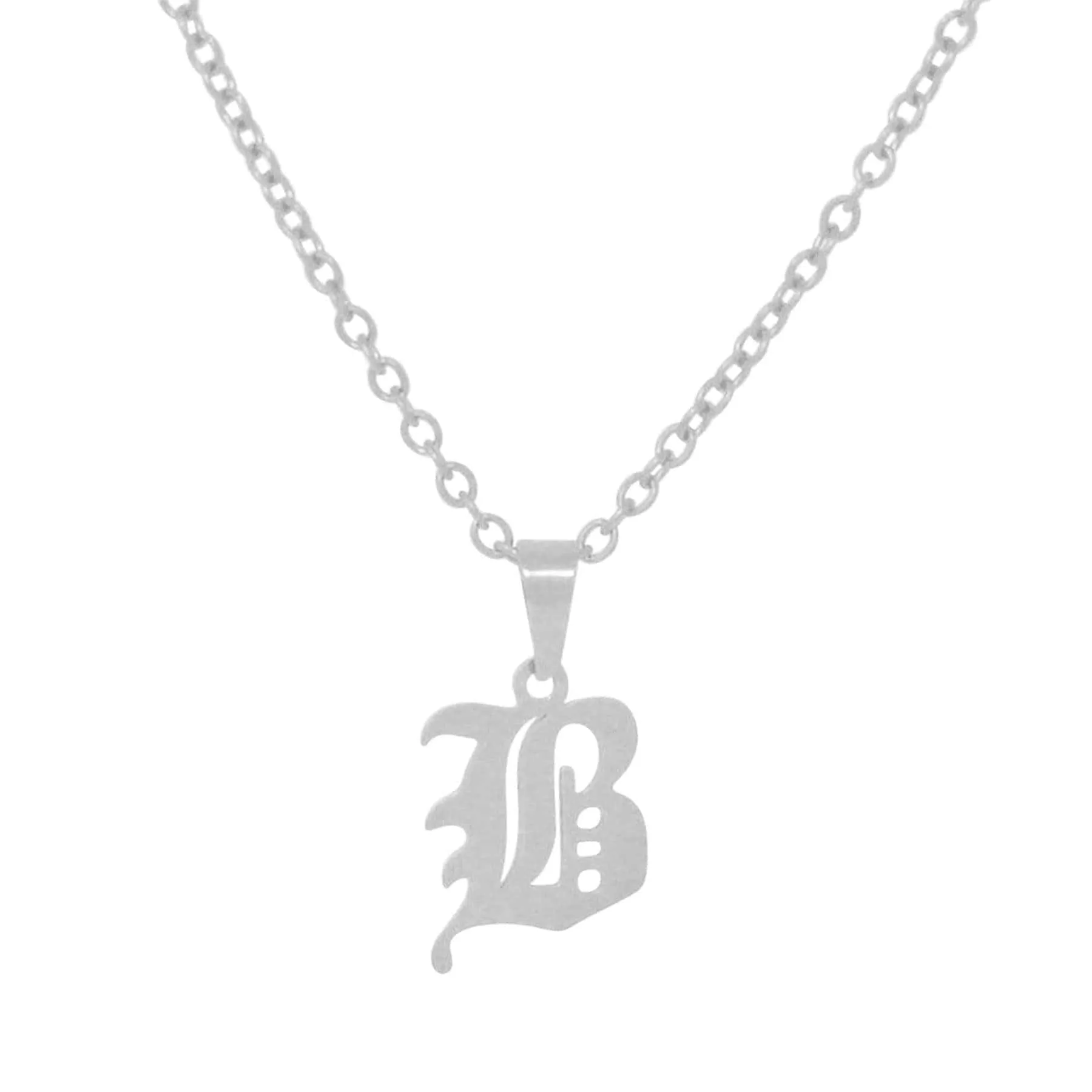 Gothic Initial Necklace