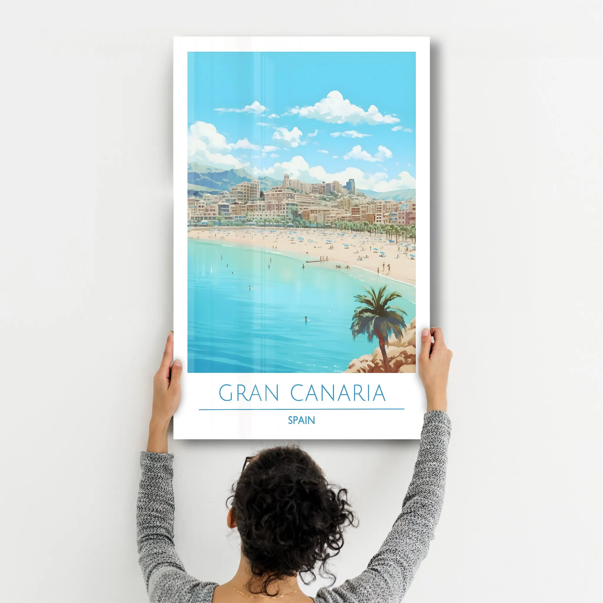 Gran Canaria Spain-Travel Posters | Glass Wall Art