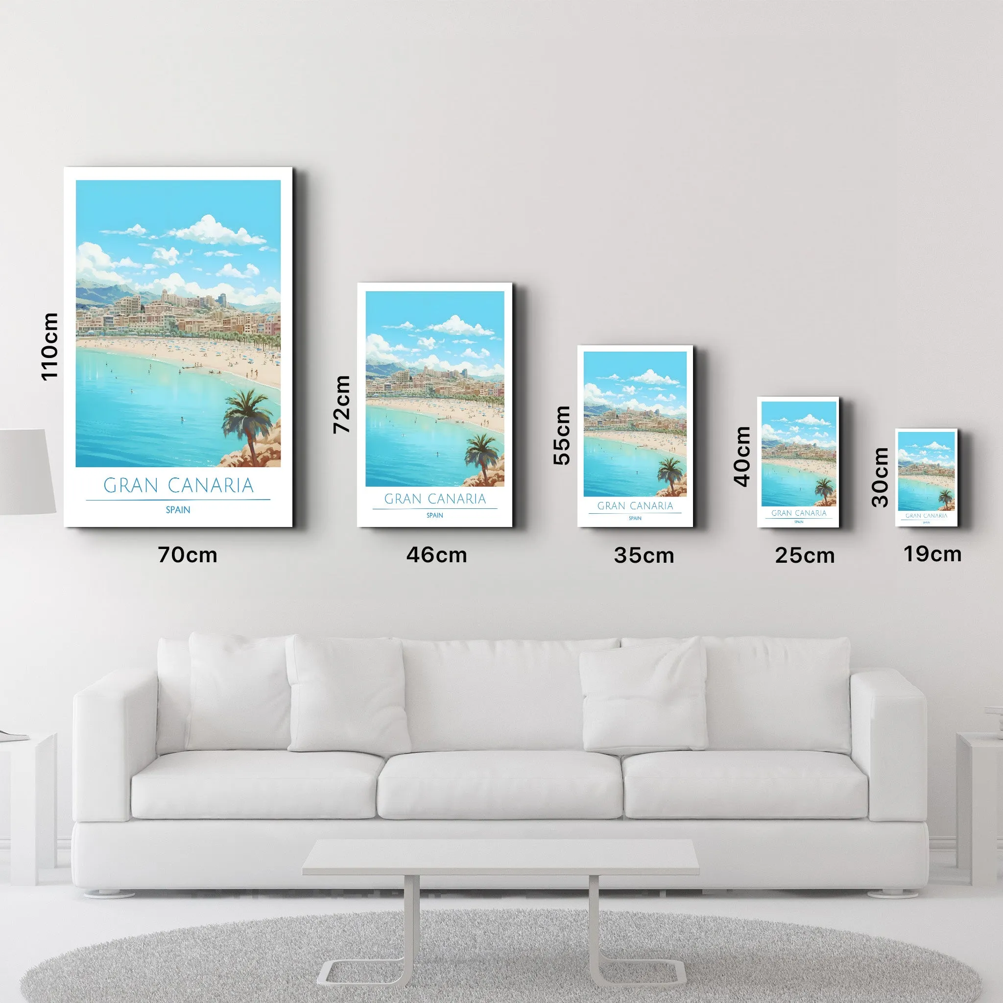 Gran Canaria Spain-Travel Posters | Glass Wall Art