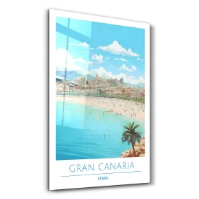 Gran Canaria Spain-Travel Posters | Glass Wall Art