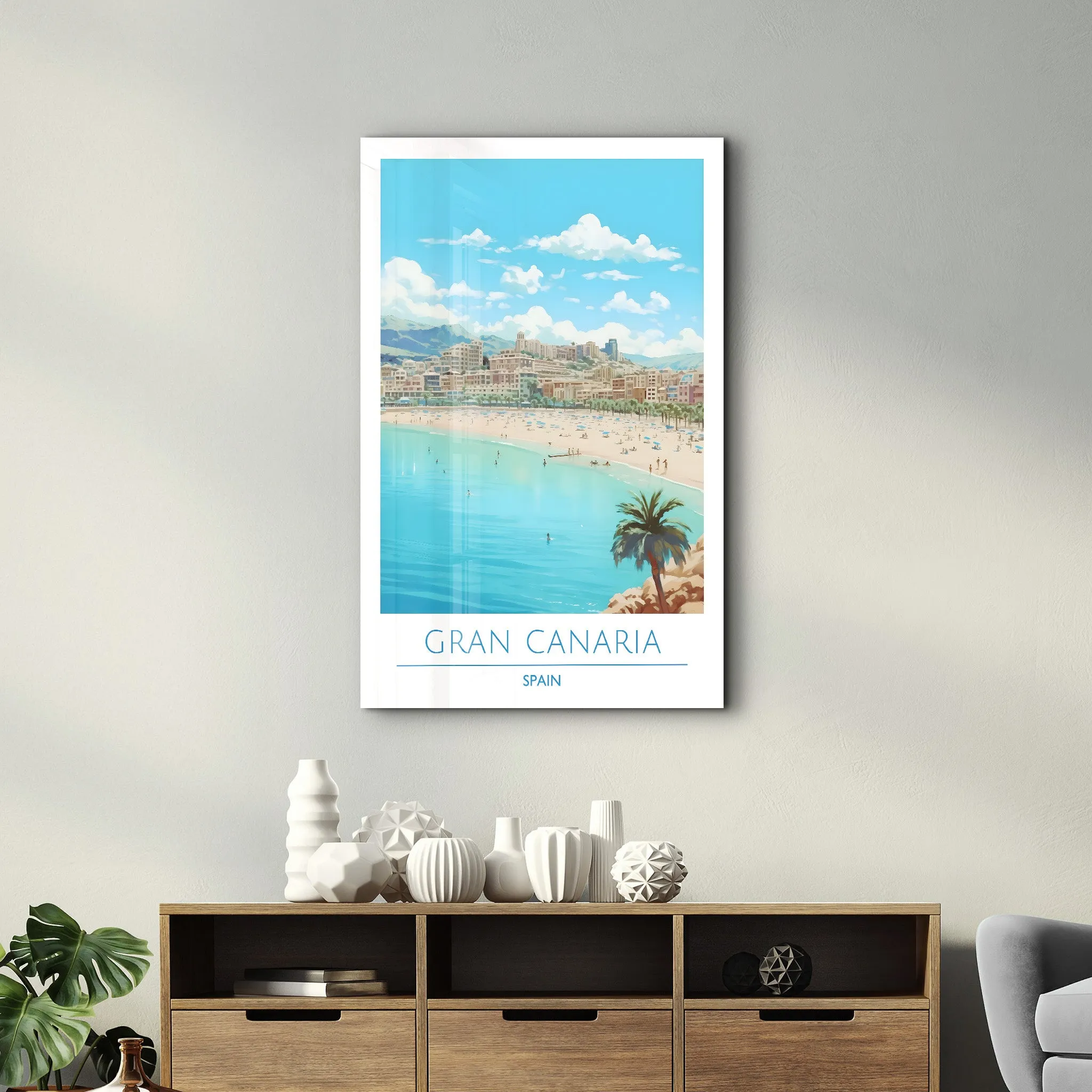 Gran Canaria Spain-Travel Posters | Glass Wall Art