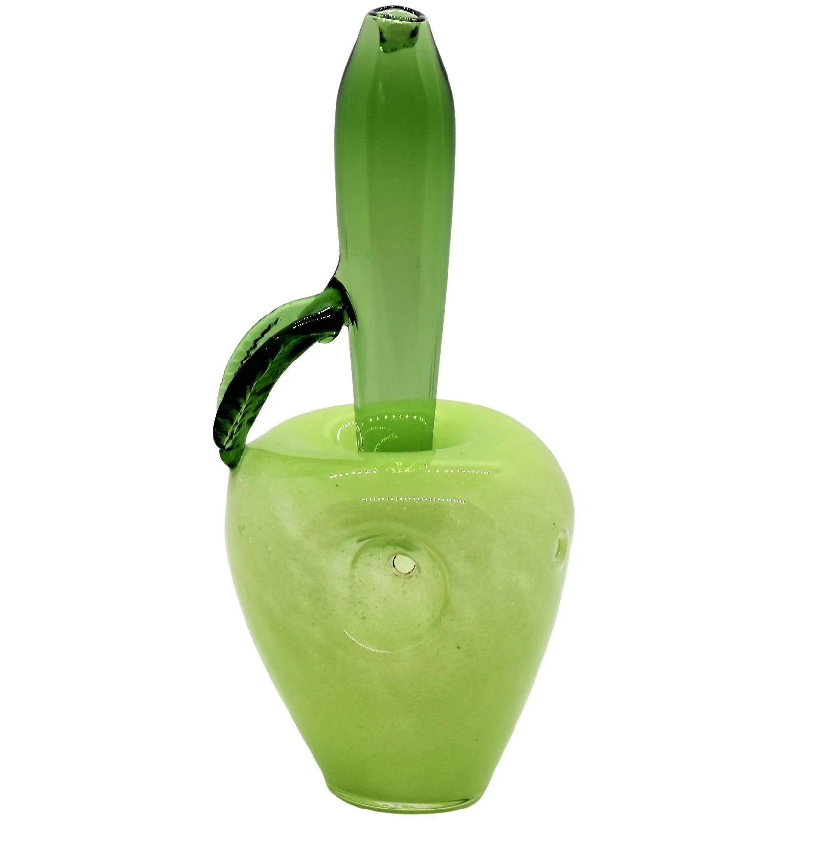 Green Glass Apple Pipe