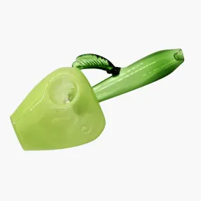 Green Glass Apple Pipe