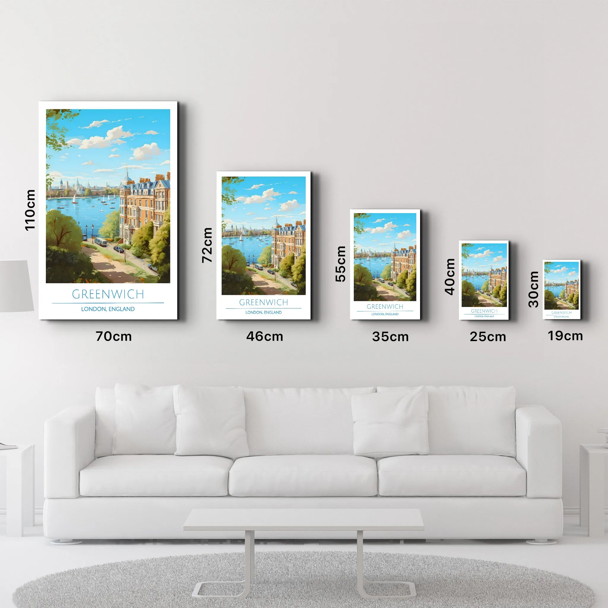 Greenwich-London England-Travel Posters | Glass Wall Art