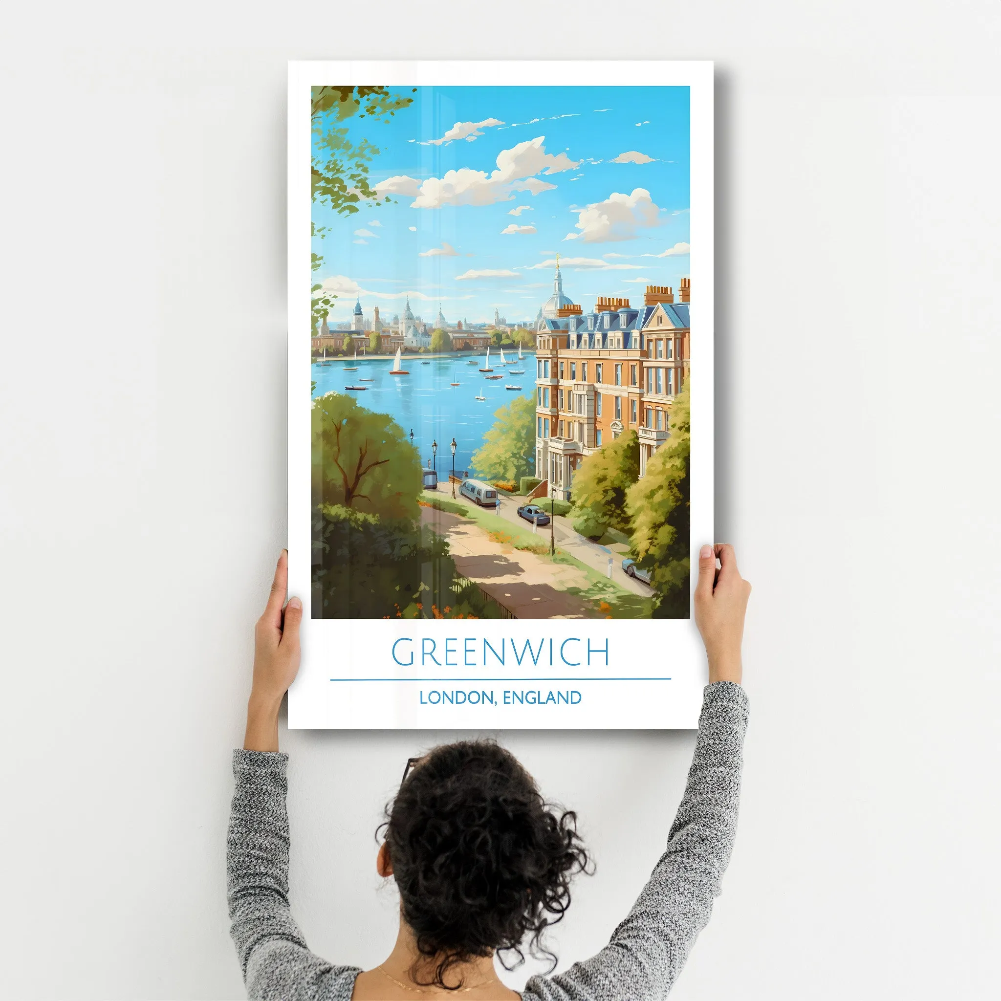 Greenwich-London England-Travel Posters | Glass Wall Art