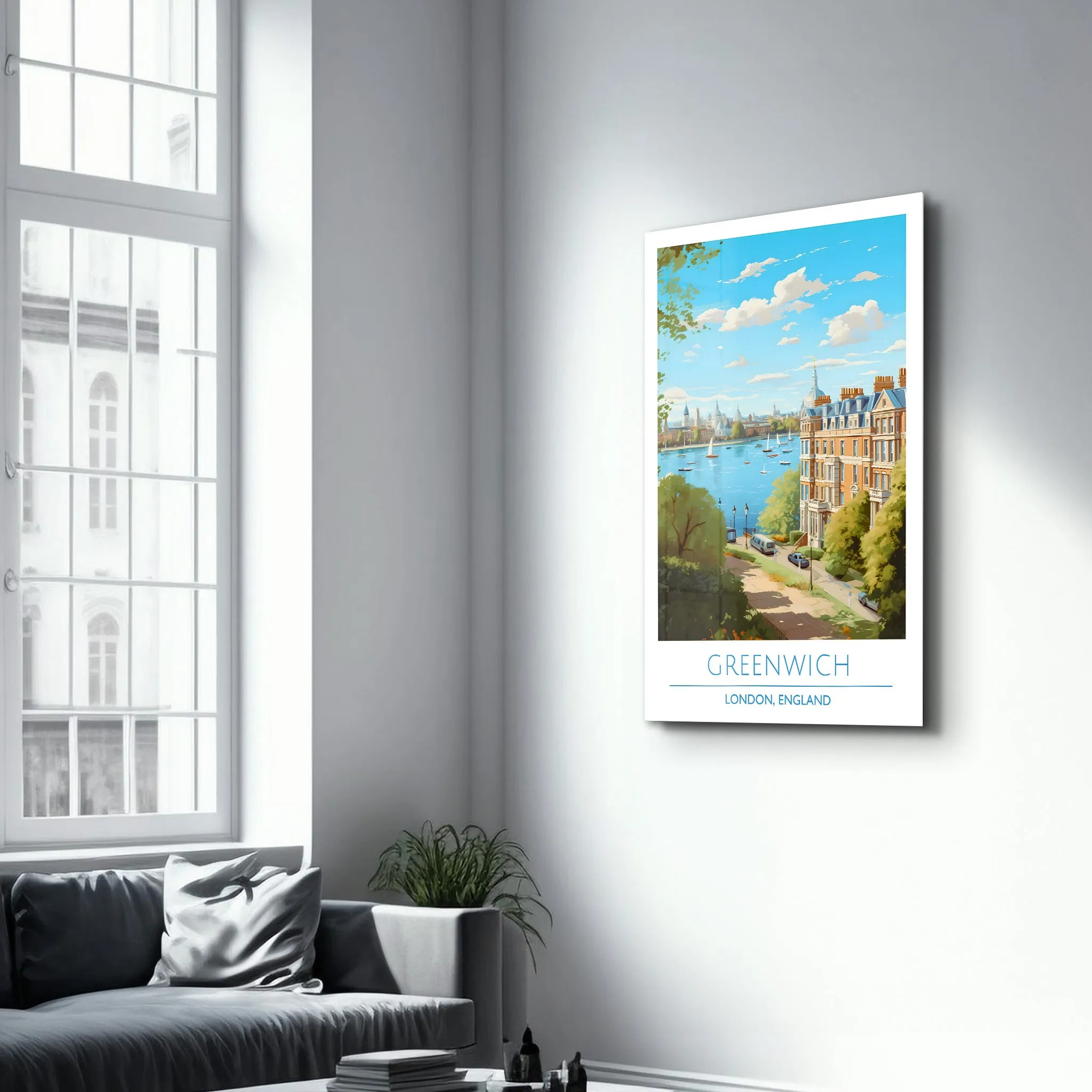 Greenwich-London England-Travel Posters | Glass Wall Art