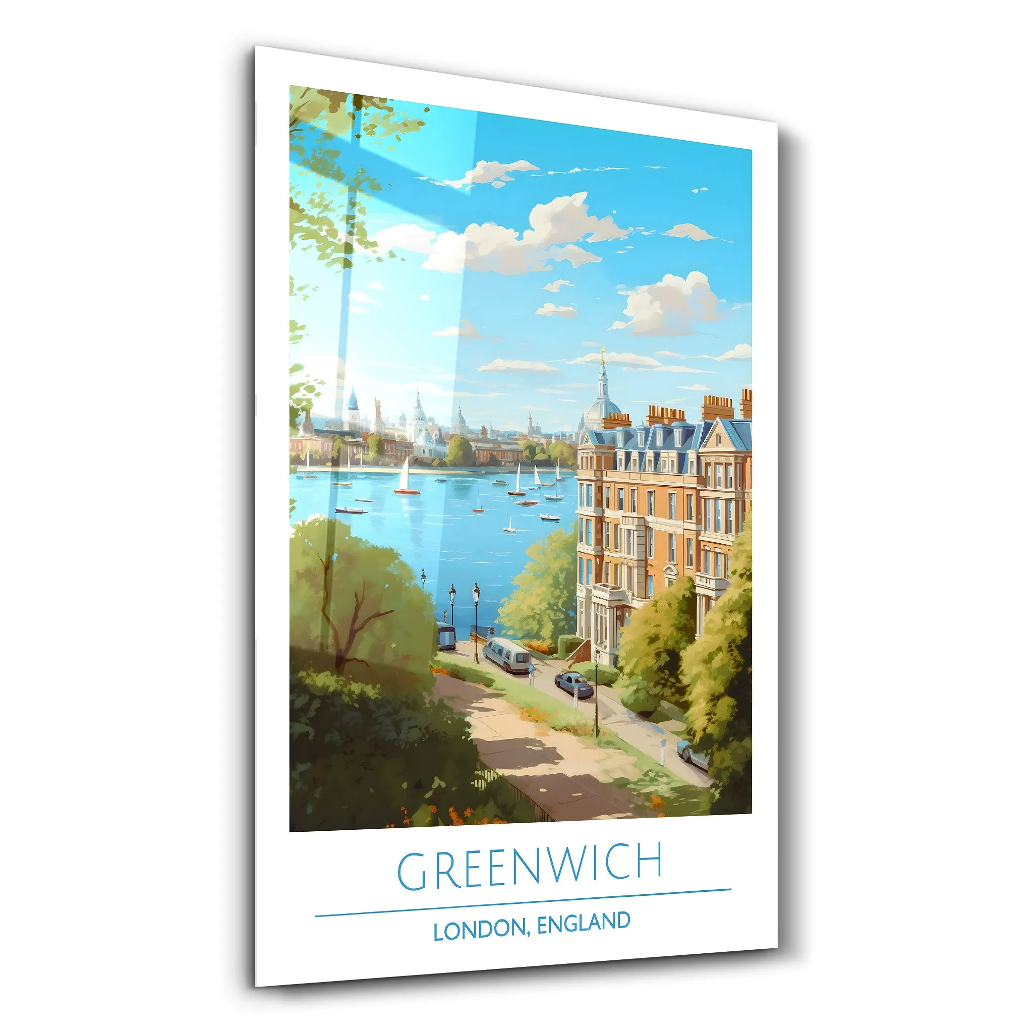 Greenwich-London England-Travel Posters | Glass Wall Art