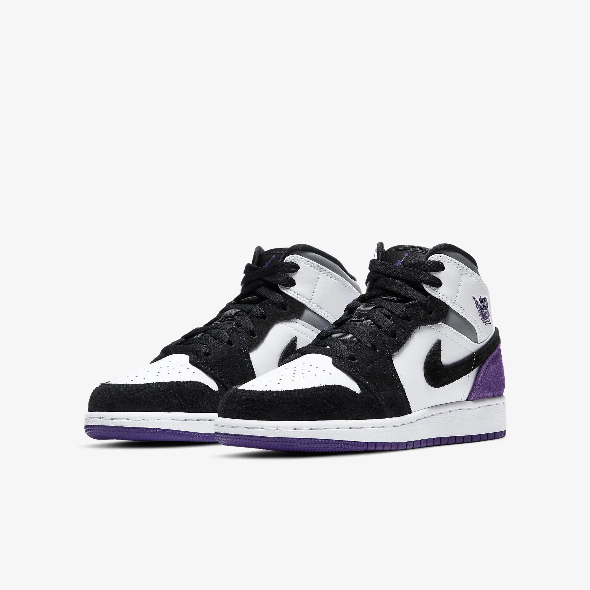 (GS) Air Jordan 1 Mid SE 'Union Court Purple Toe' (2020) BQ6931-105