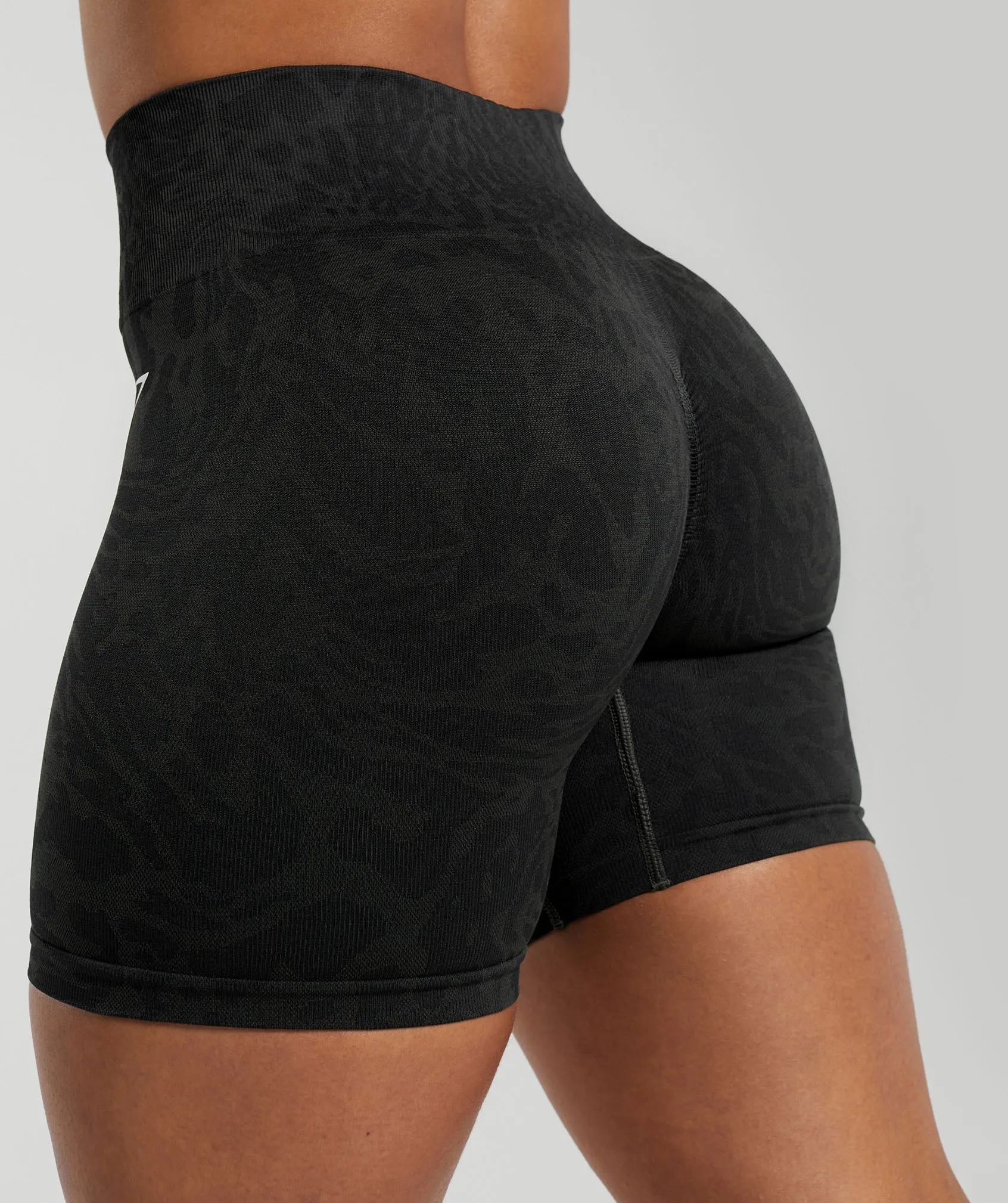 Gymshark Adapt Safari Tight Shorts - Black/Asphalt Grey