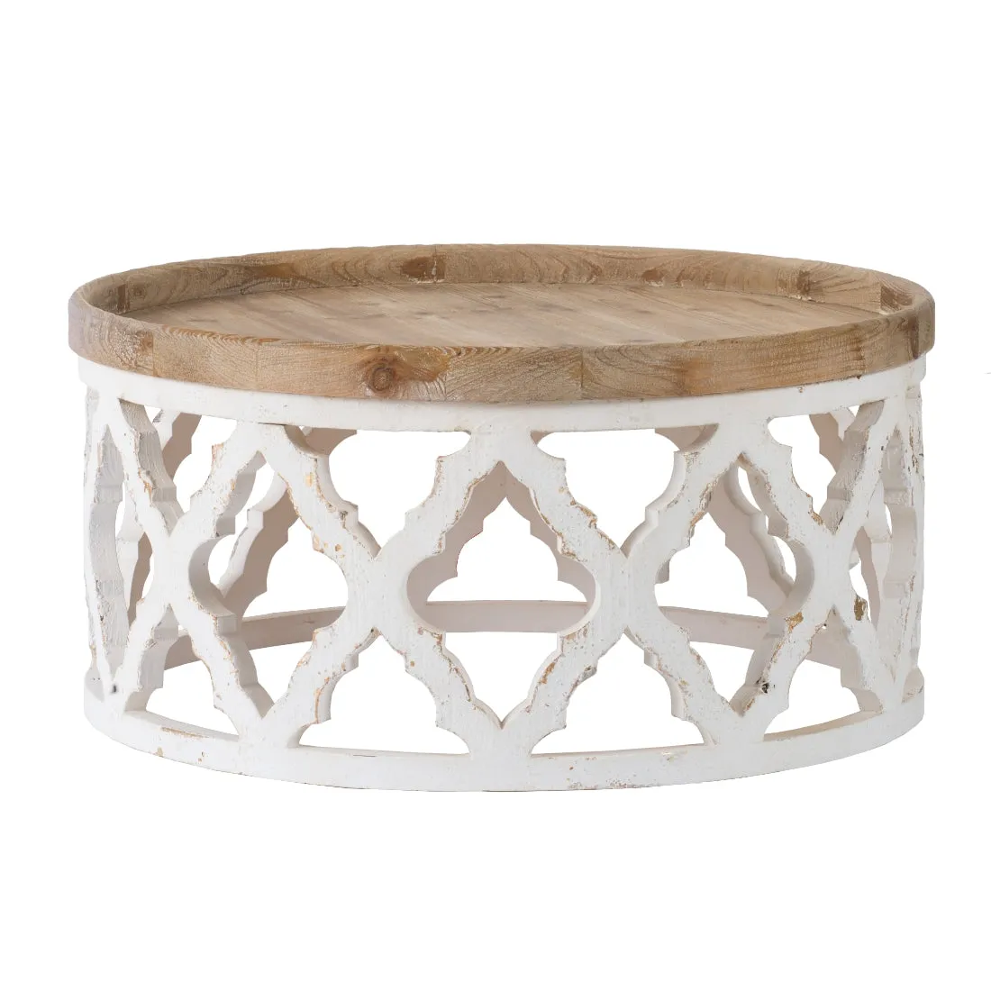 Hamptons Coastal Style Round Coffee Table