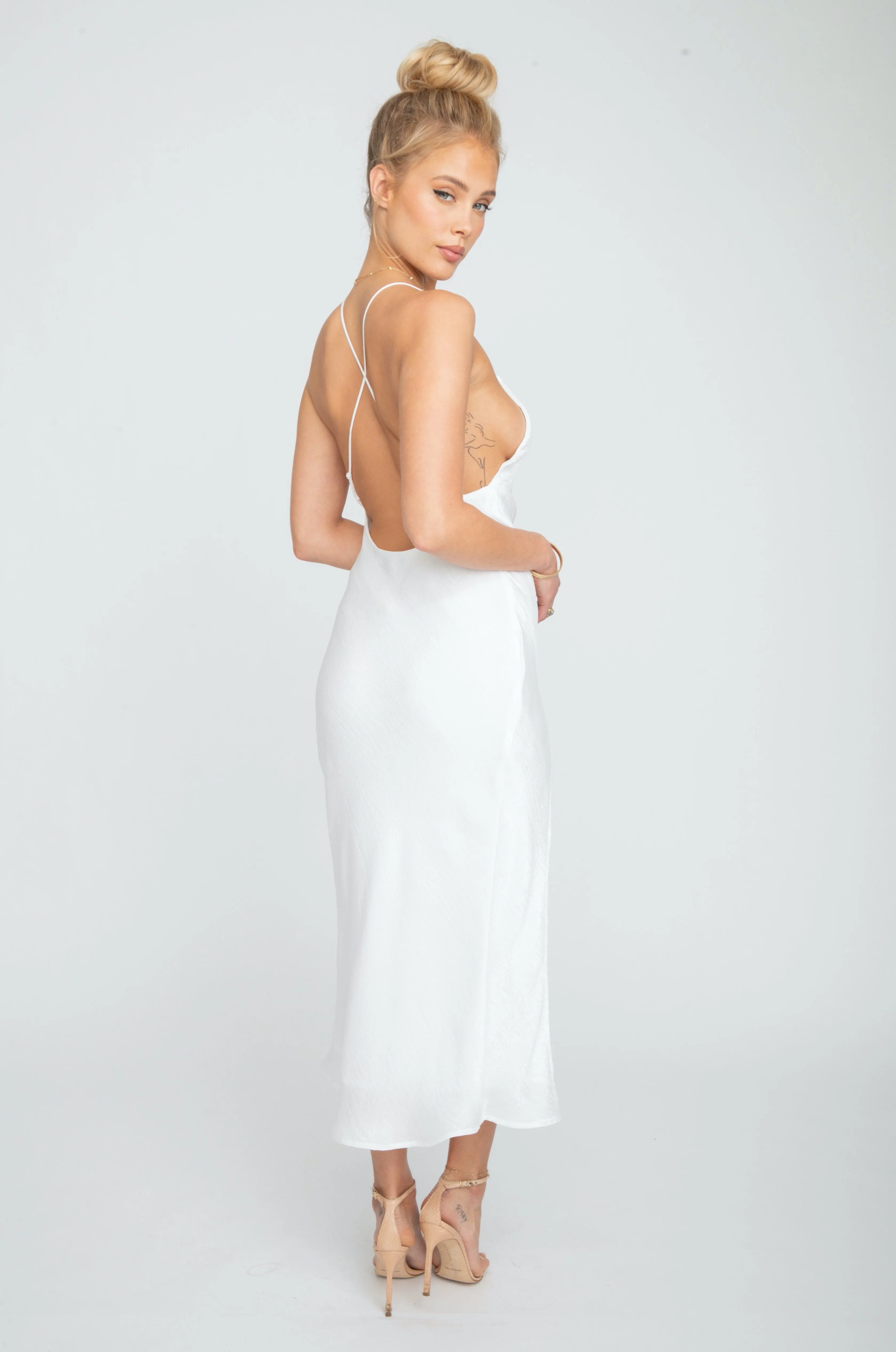 Harper Midi in Ivory