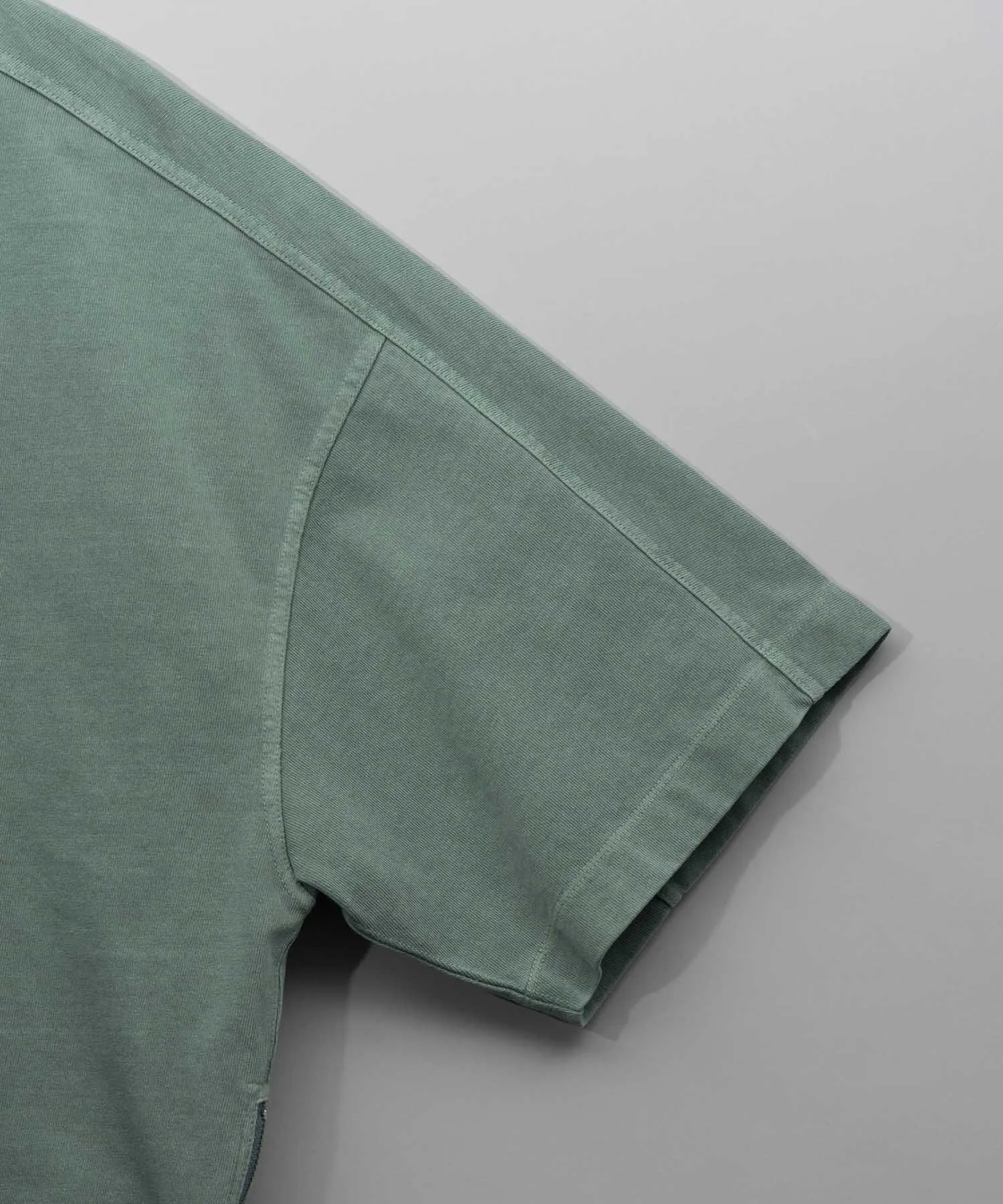 Heavy-Weight Cotton Prime-Over Side Zip Pigment T-Shirts